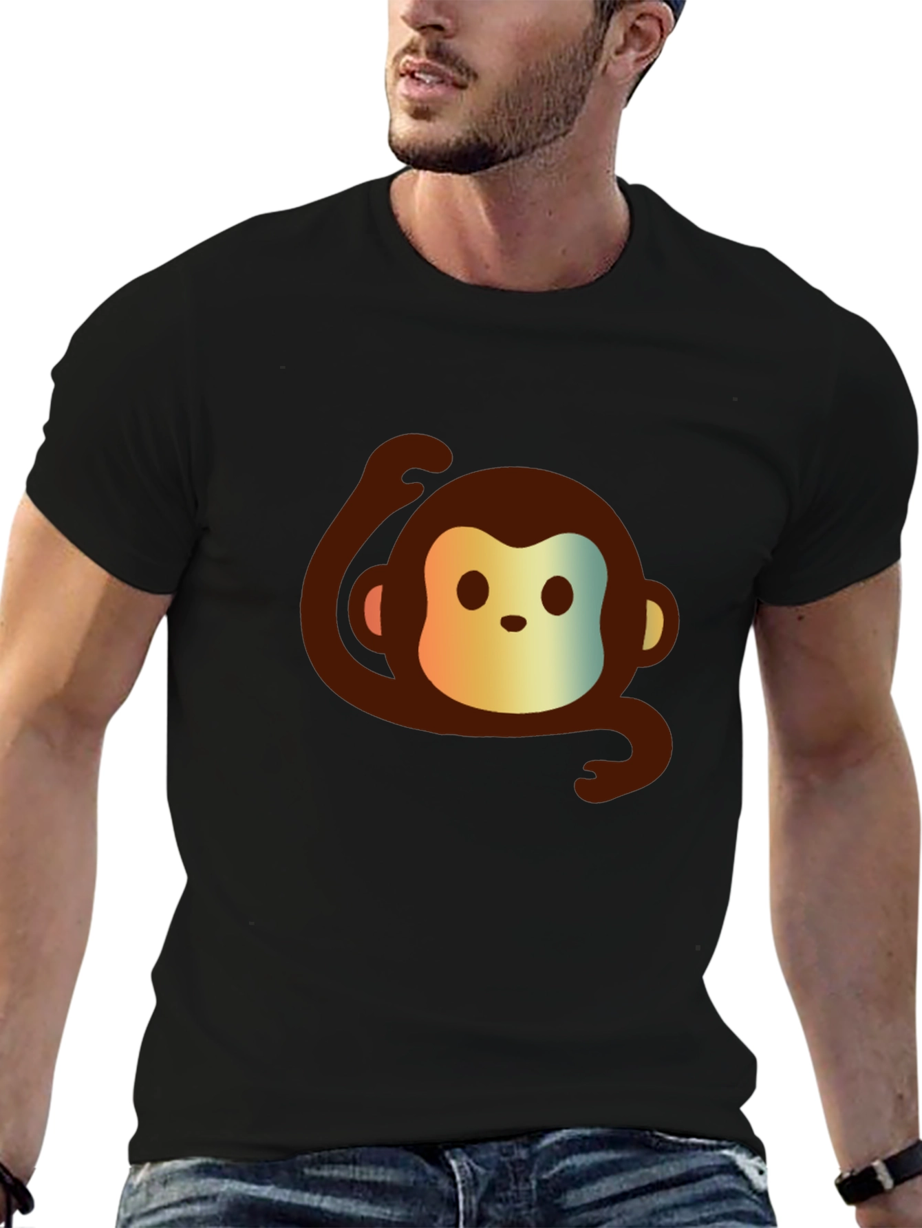 Monkey Graphic Tee - Cute and Casual Comfort