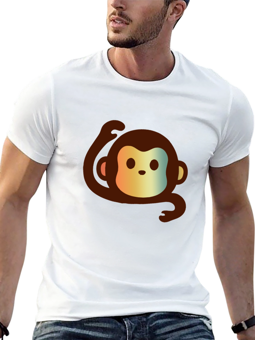 Monkey Graphic Tee - Cute and Casual Comfort