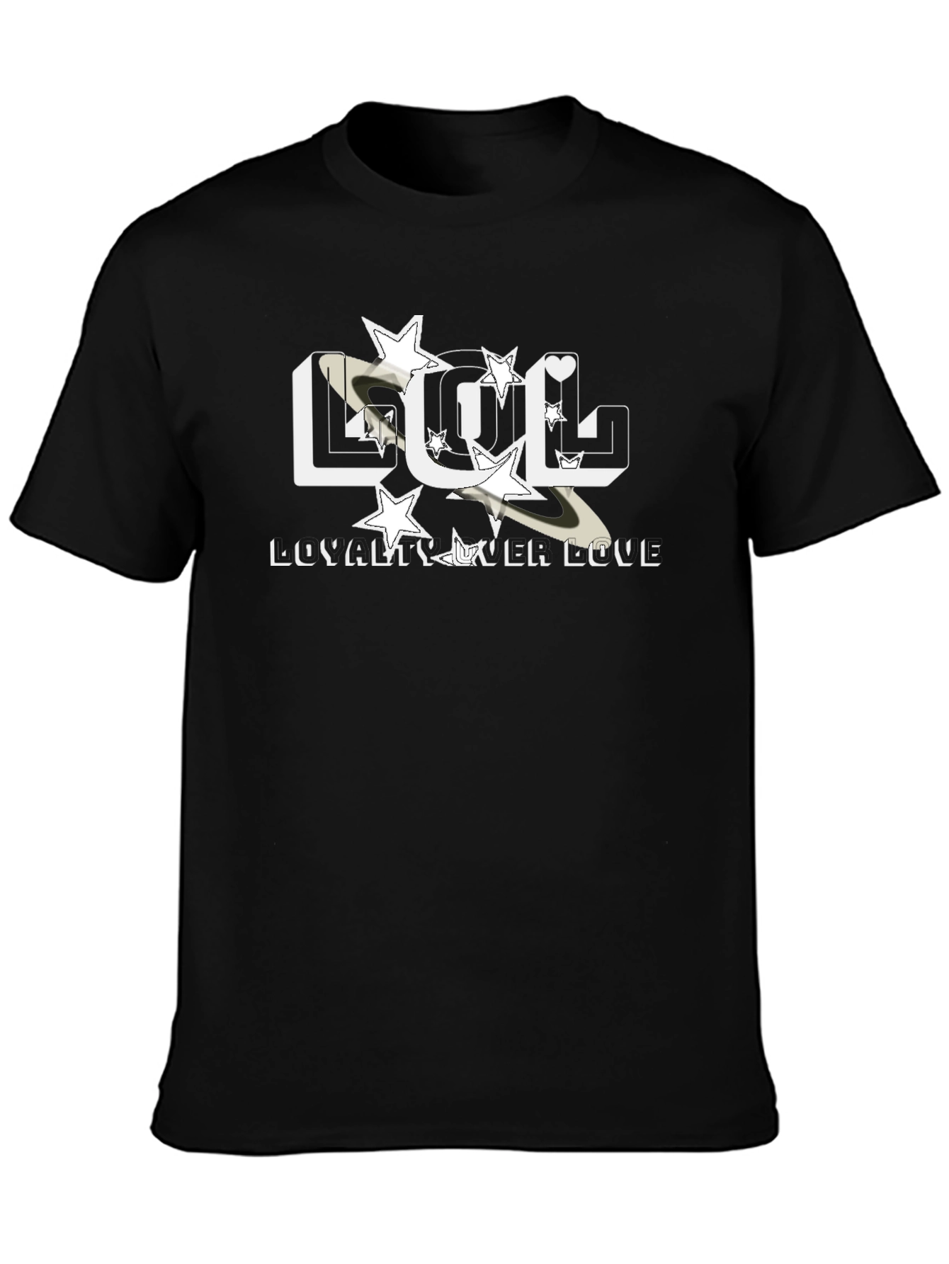 Loyalty Over Love Graphic Tee - Black