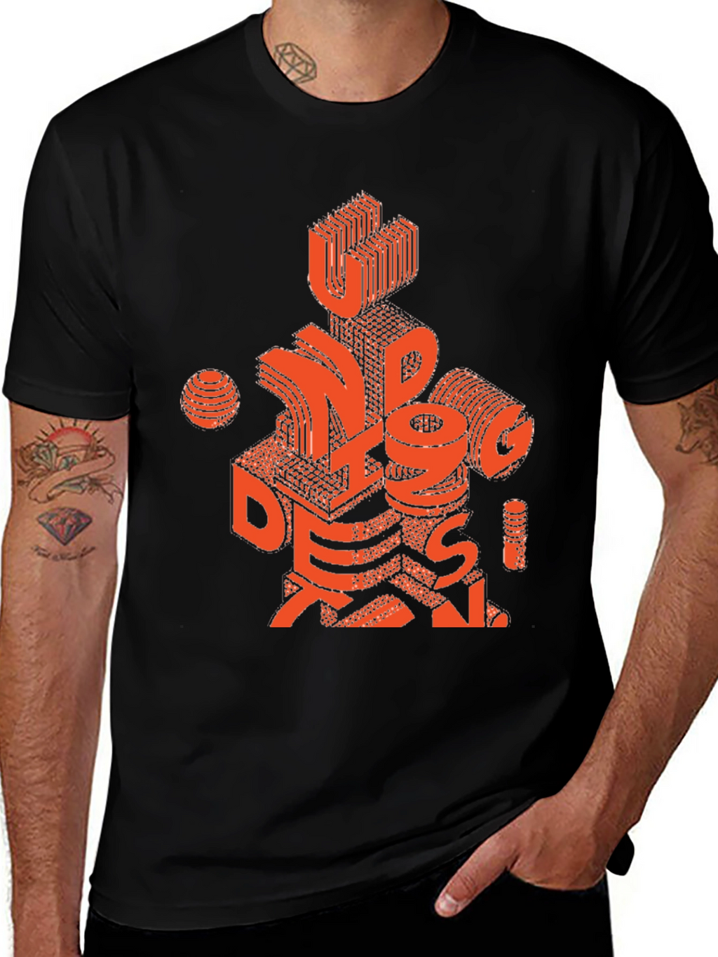 Abstract Design Graphic Tee - Cool Art T-Shirt