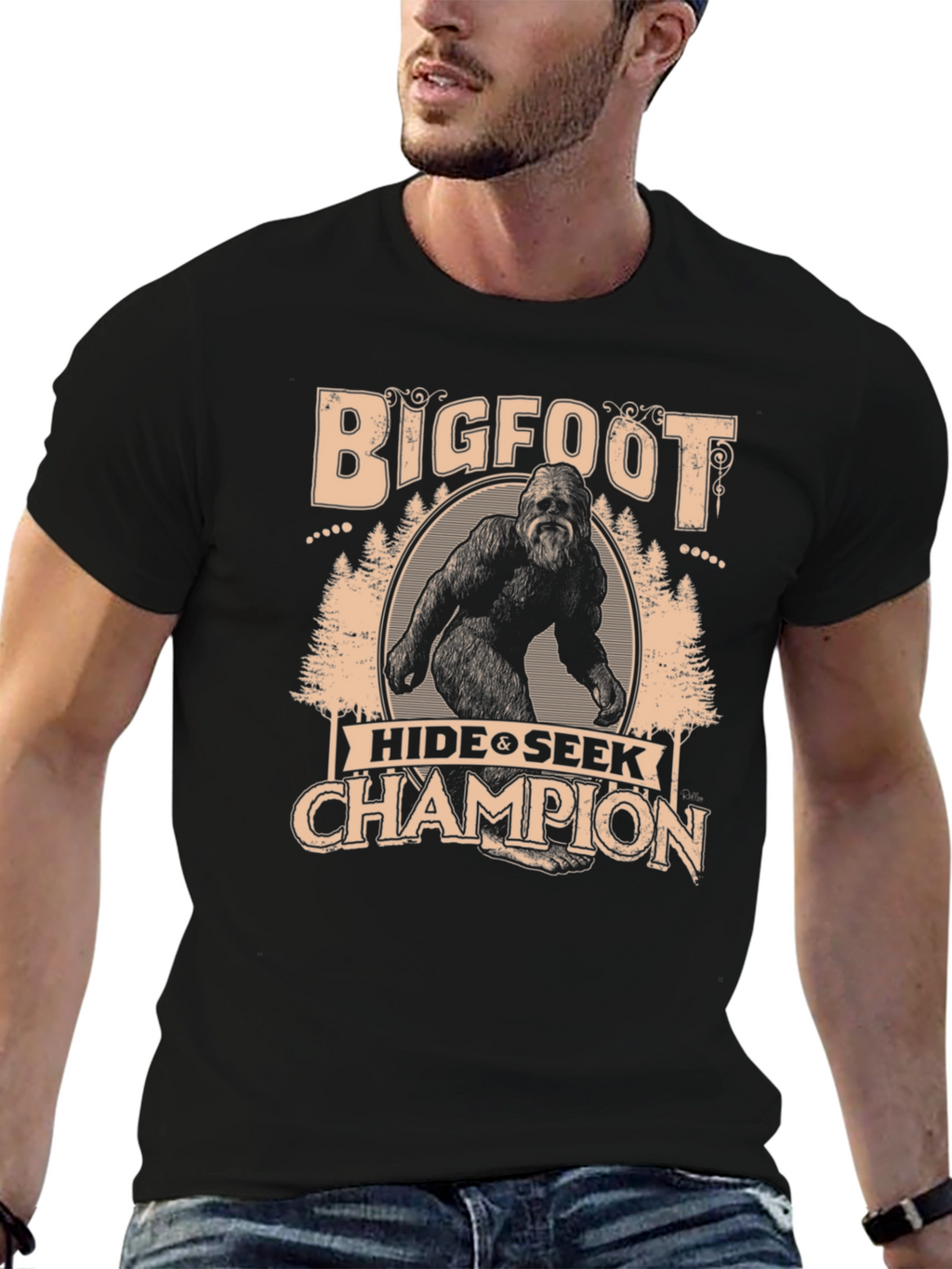 Bigfoot Hide & Seek Champion Graphic Tee