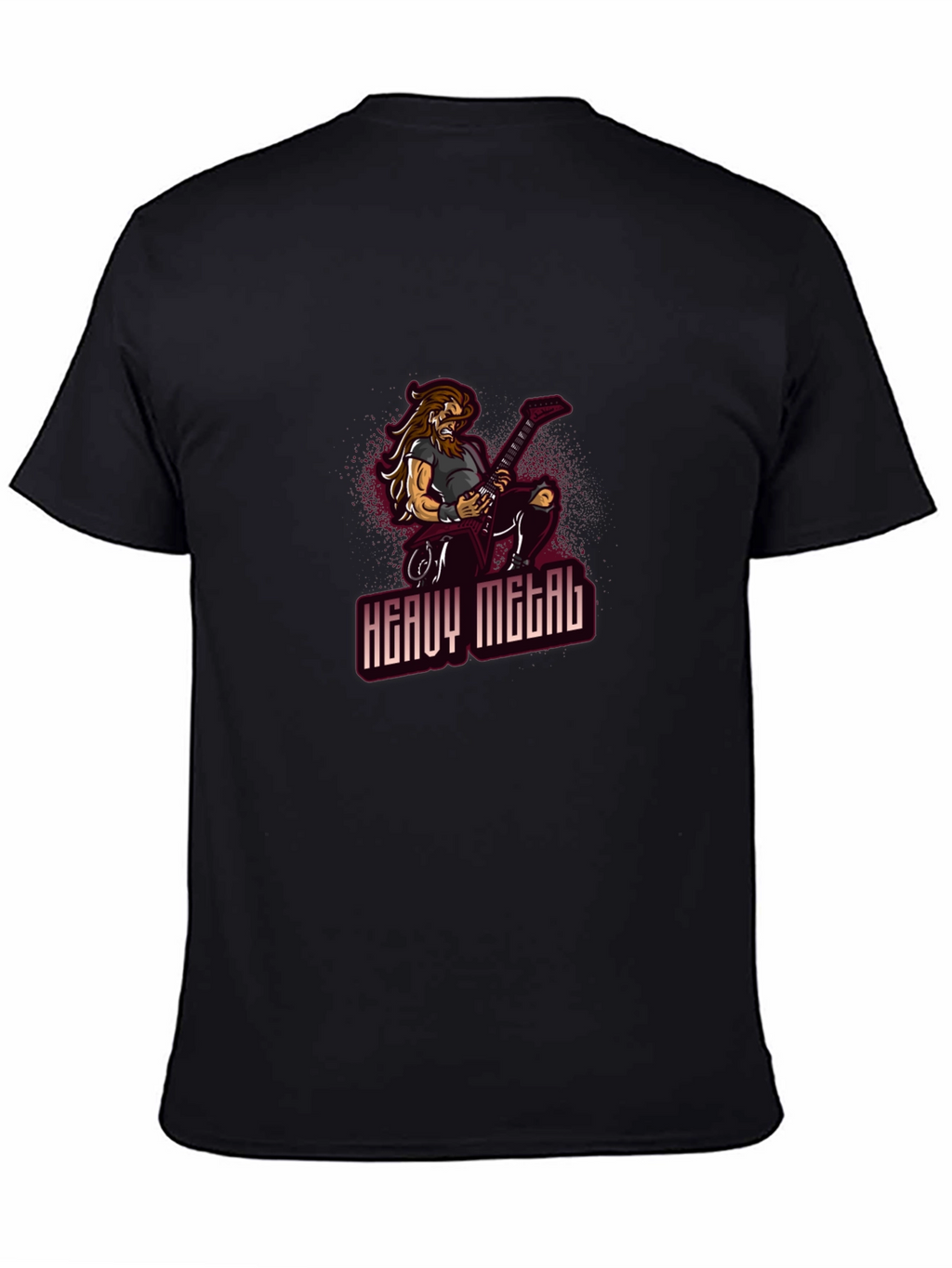 Heavy Metal Guitarist Graphic T-Shirt
