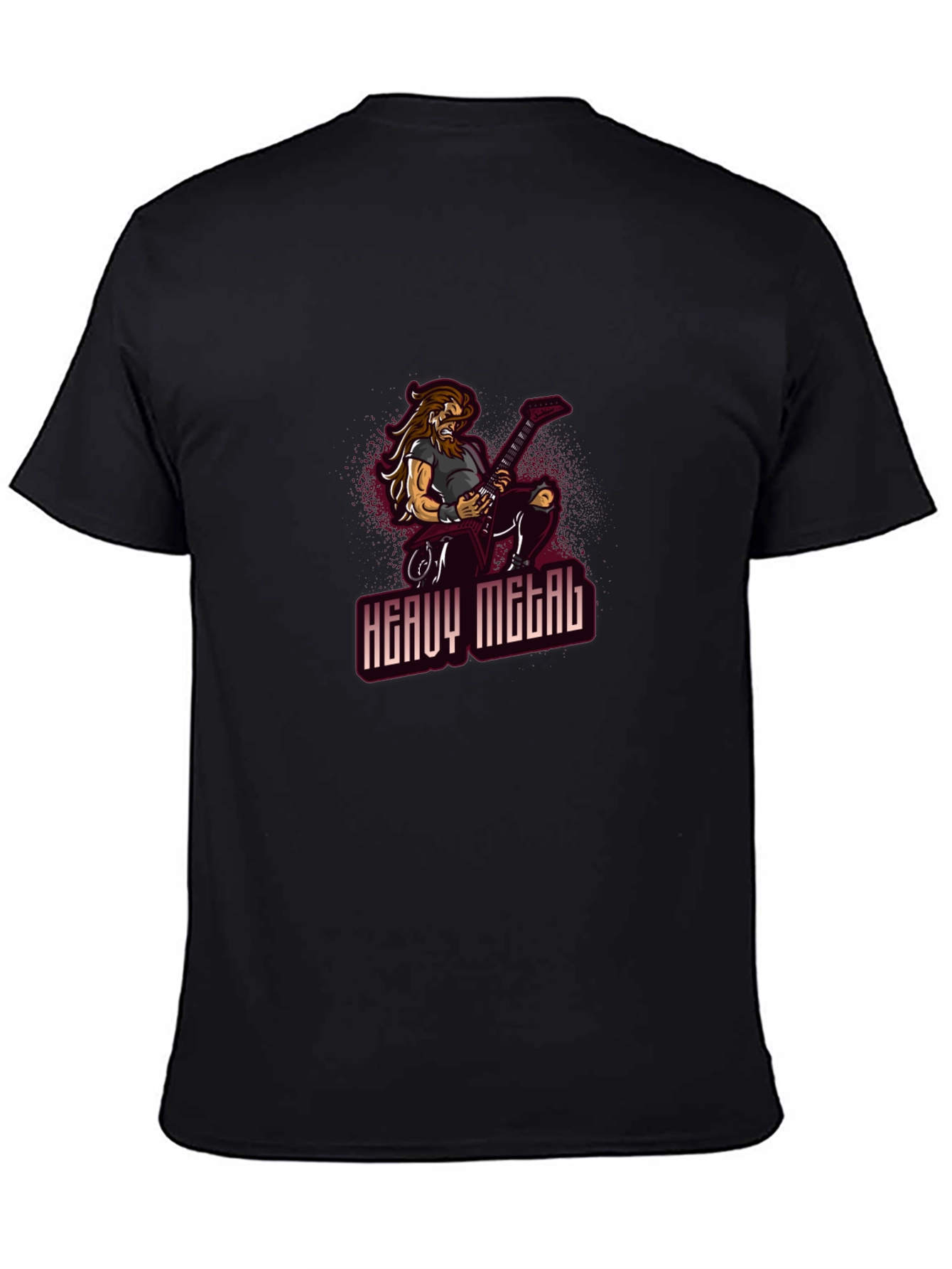 Heavy Metal Guitarist Graphic T-Shirt