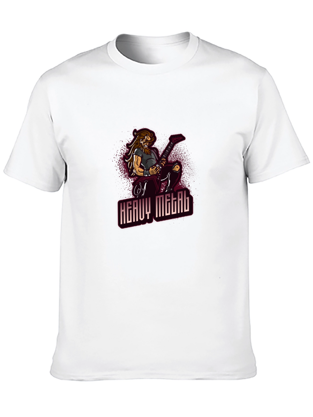 Heavy Metal Guitarist Graphic T-Shirt