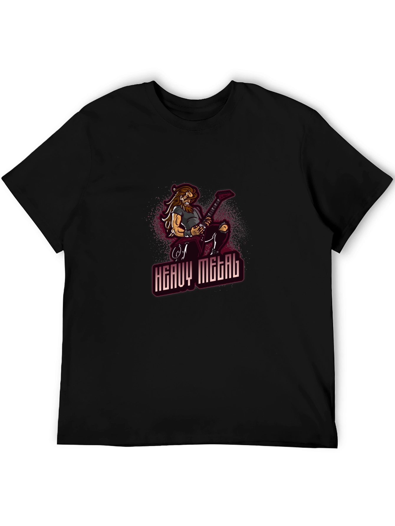Heavy Metal Guitarist Graphic T-Shirt