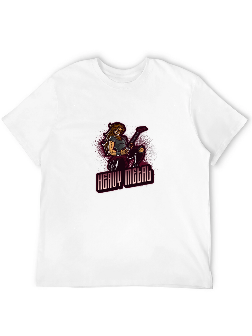 Heavy Metal Guitarist Graphic T-Shirt