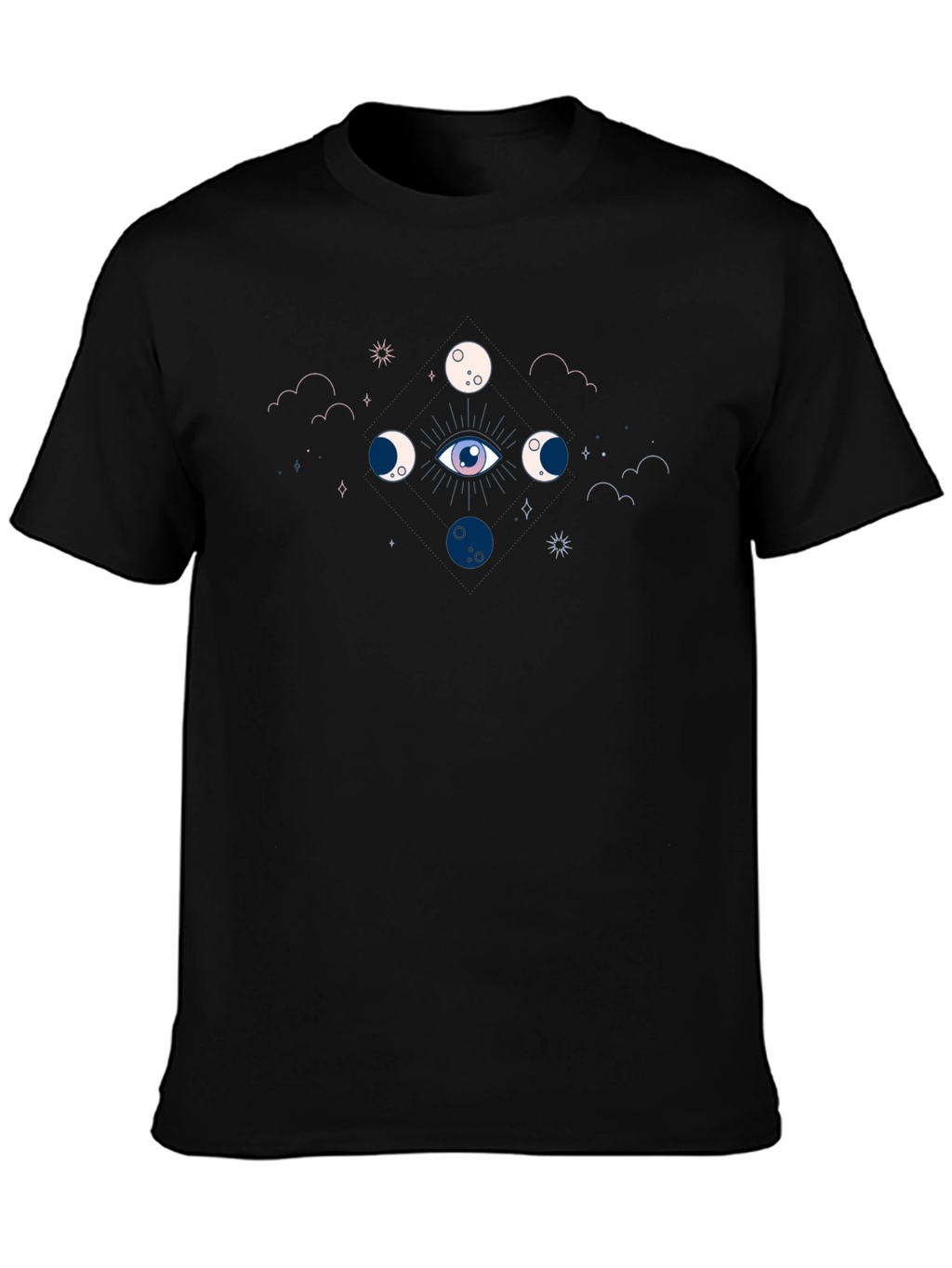 Mystic Moon Phases Eye T-Shirt - Unisex