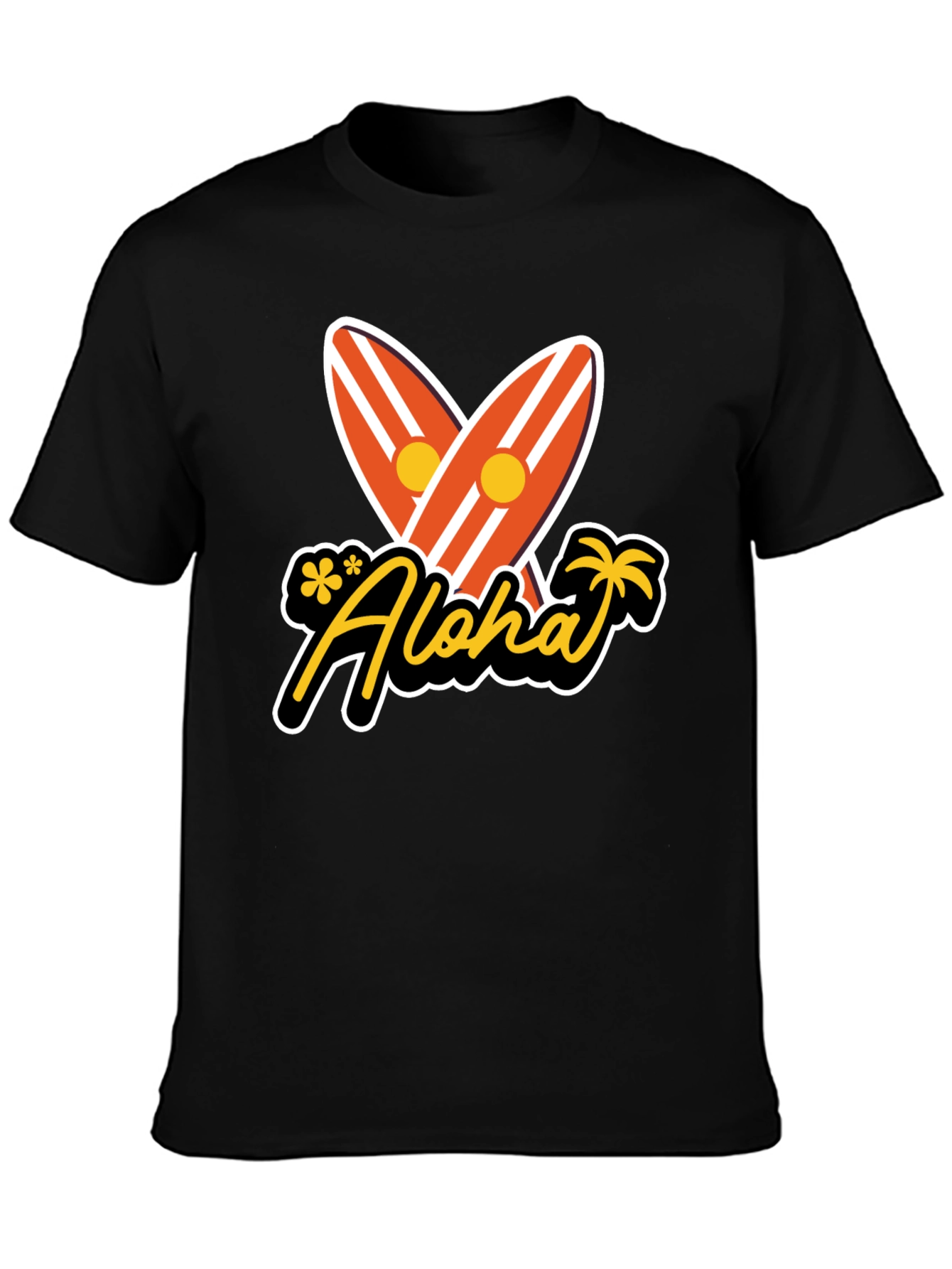 Aloha Surfboard Graphic T-Shirt