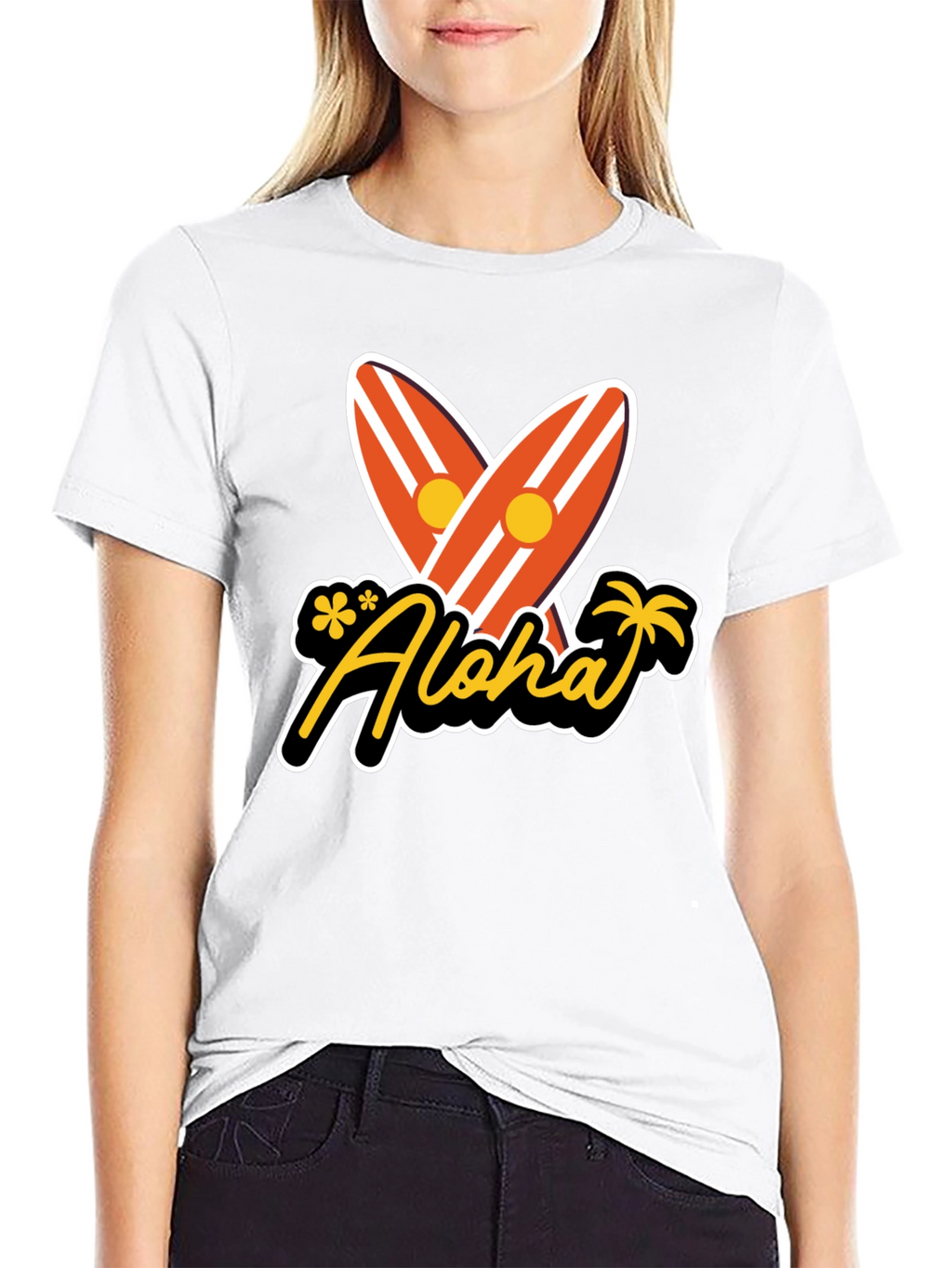 Aloha Surfboard Graphic T-Shirt