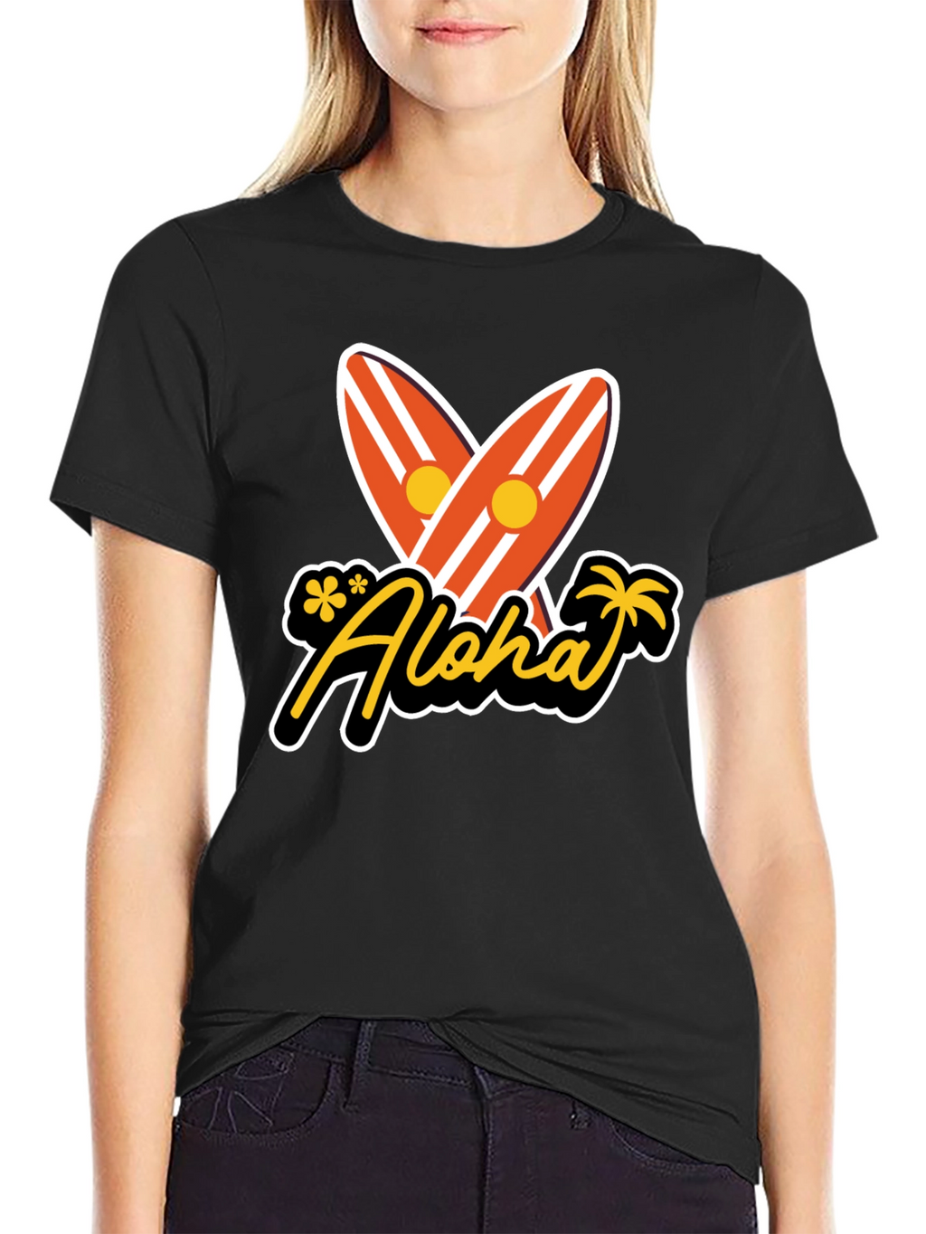 Aloha Surfboard Graphic T-Shirt