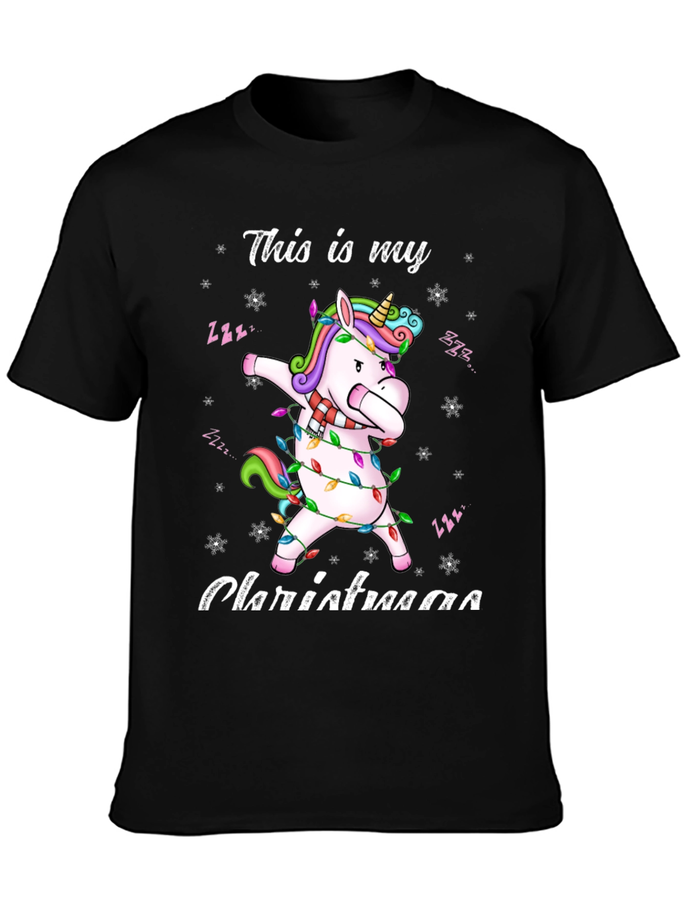 Unicorn Dabbing Christmas T-Shirt