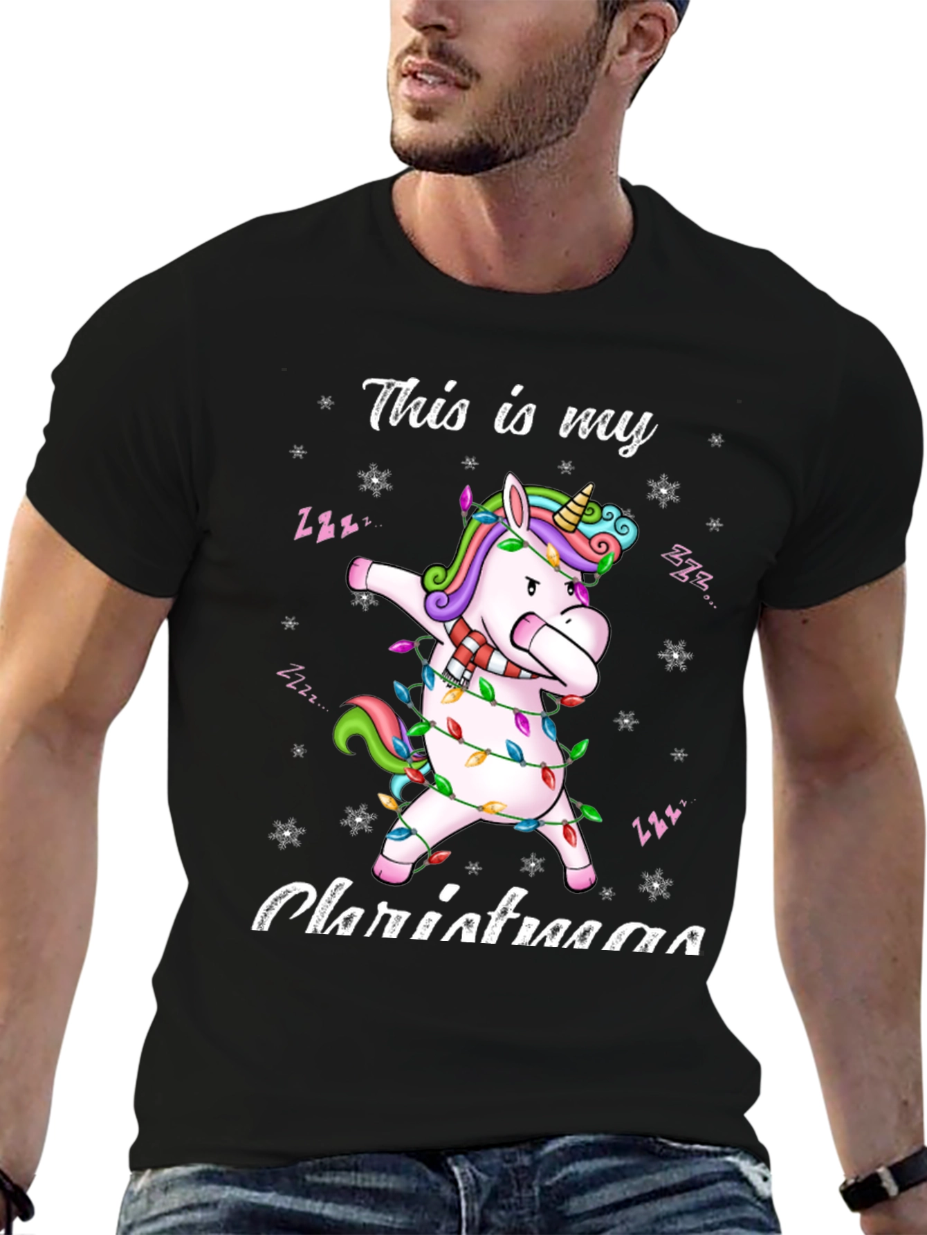 Unicorn Dabbing Christmas T-Shirt