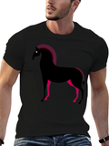 Geometric Horse Graphic T-Shirt