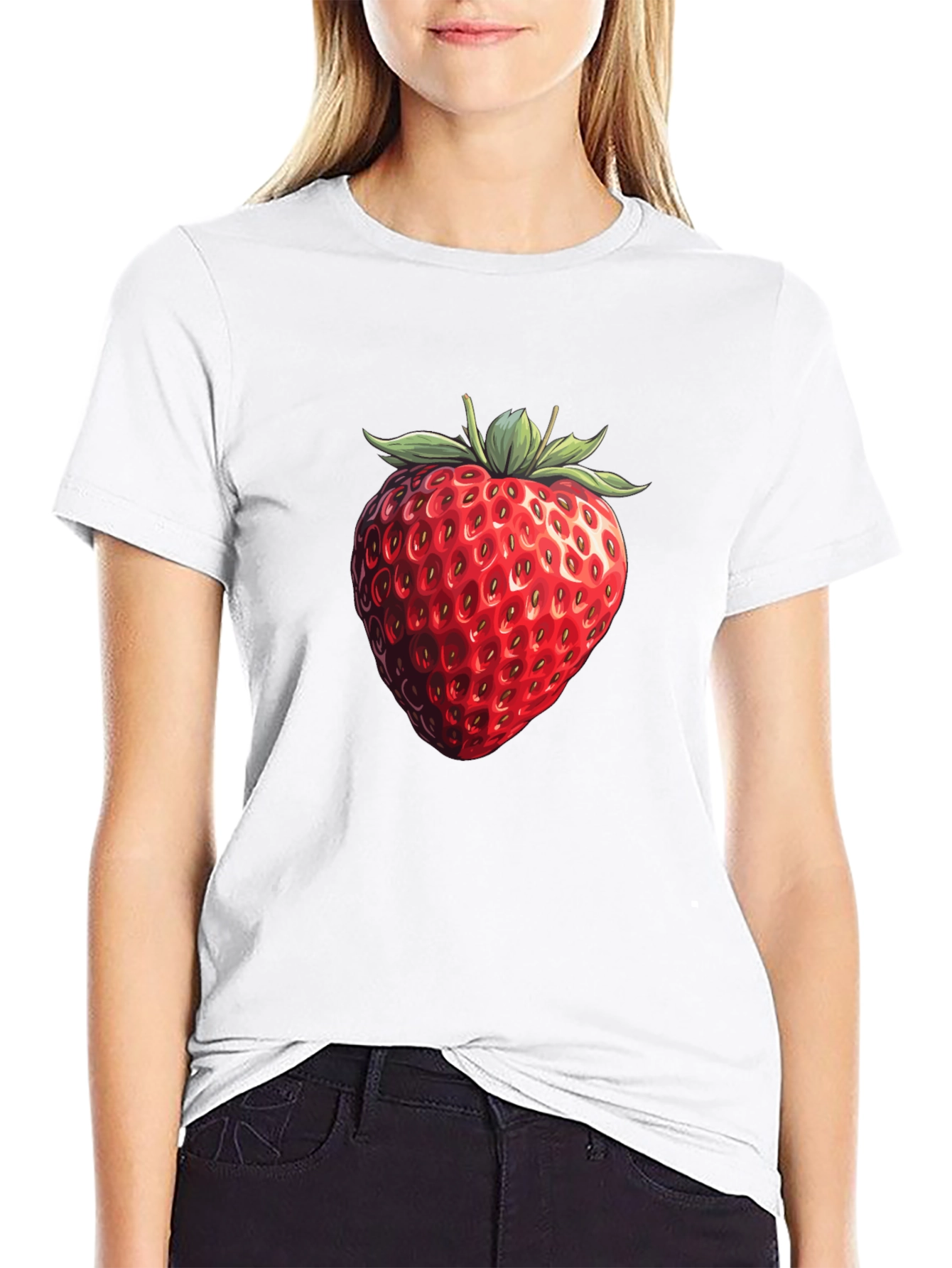 Strawberry Graphic T-Shirt - Fruit Lovers Tee