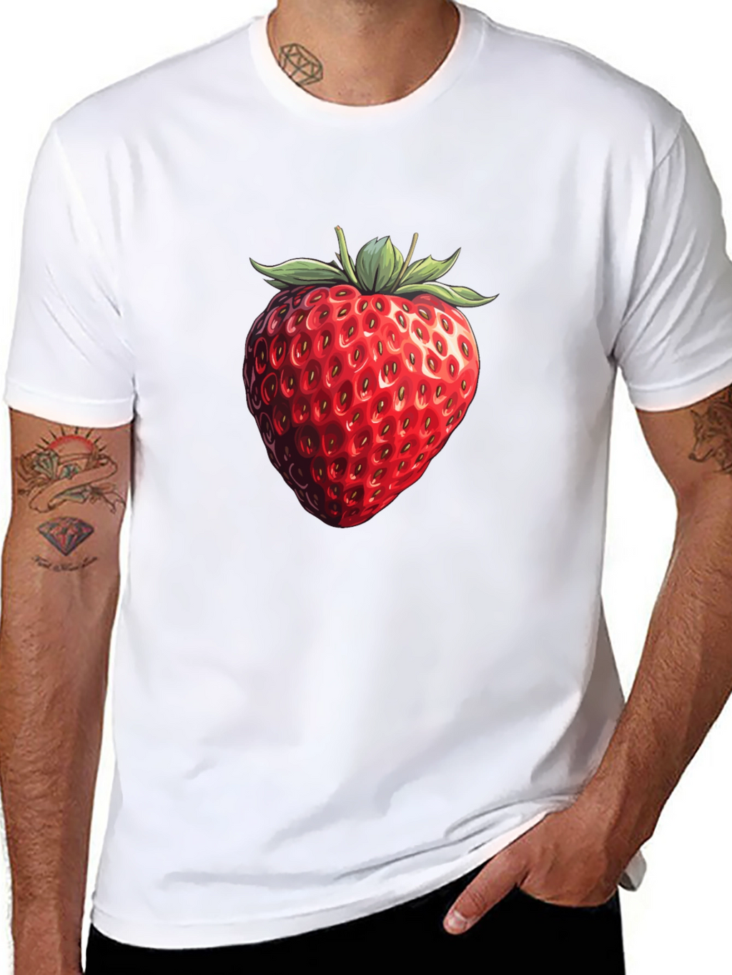 Strawberry Graphic T-Shirt - Fruit Lovers Tee
