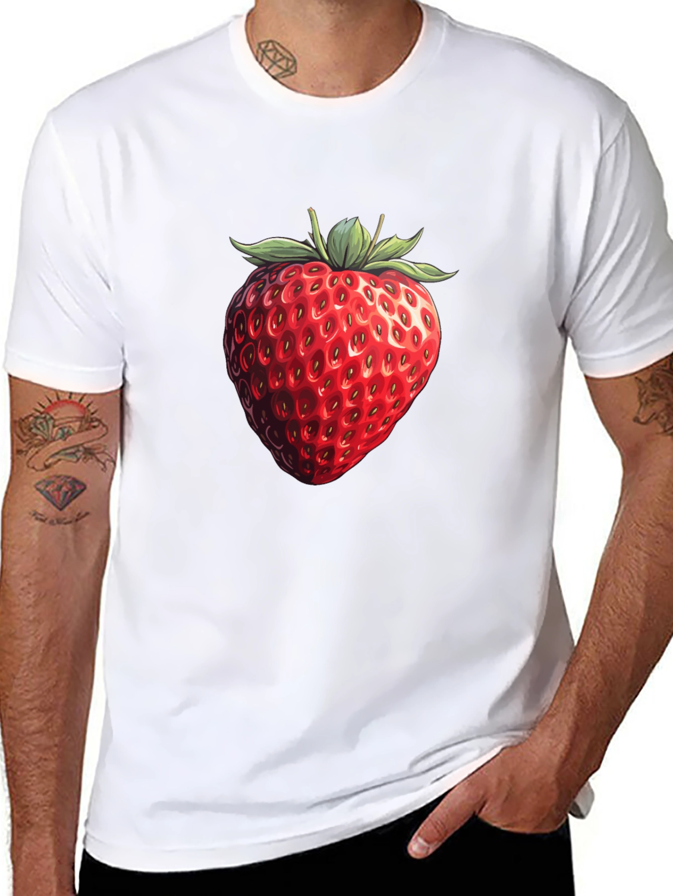 Strawberry Graphic T-Shirt - Fruit Lovers Tee