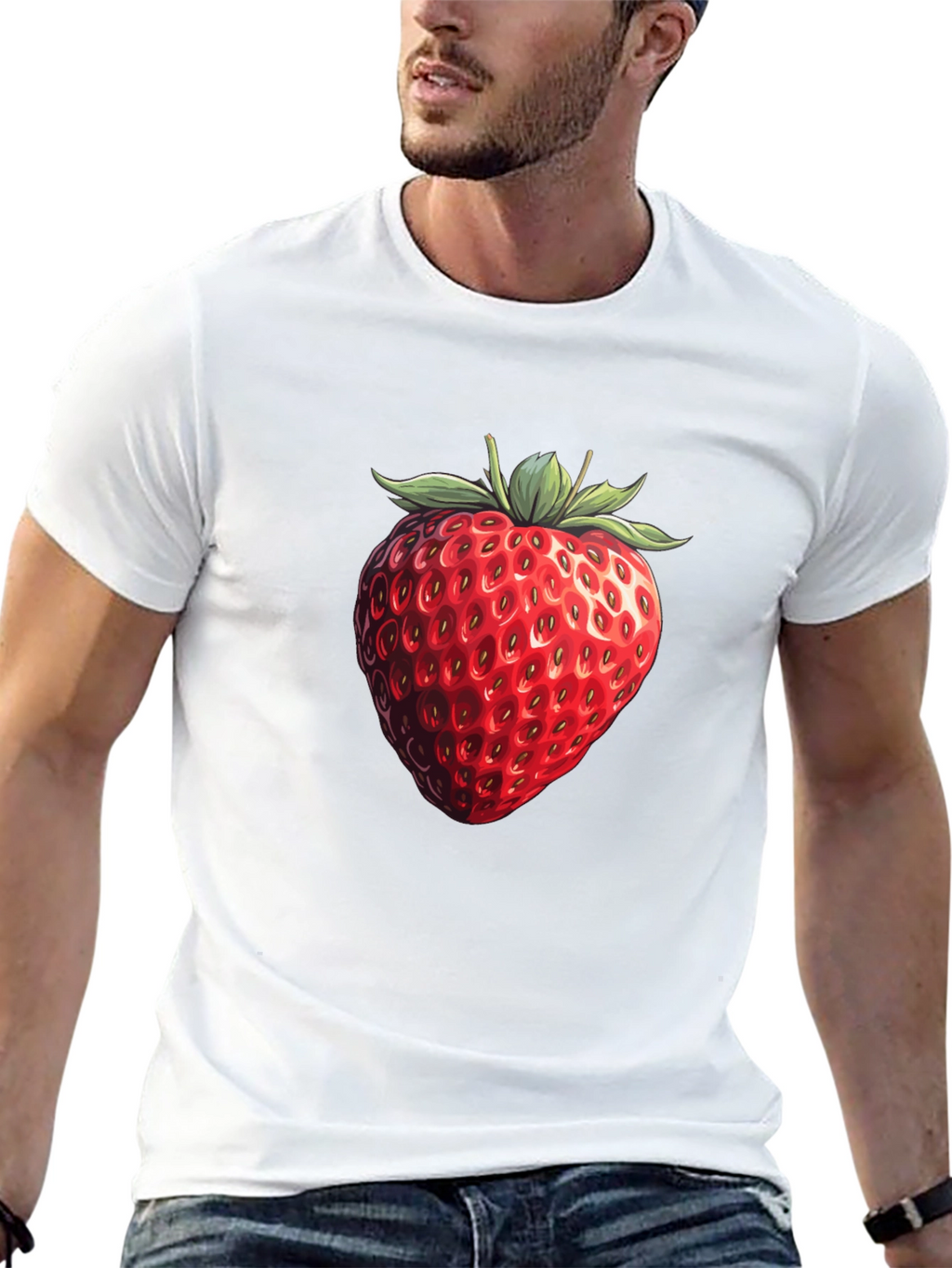 Strawberry Graphic T-Shirt - Fruit Lovers Tee