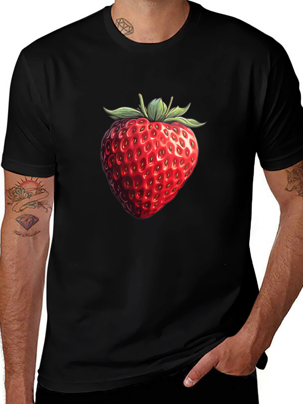 Strawberry Graphic T-Shirt - Fruit Lovers Tee