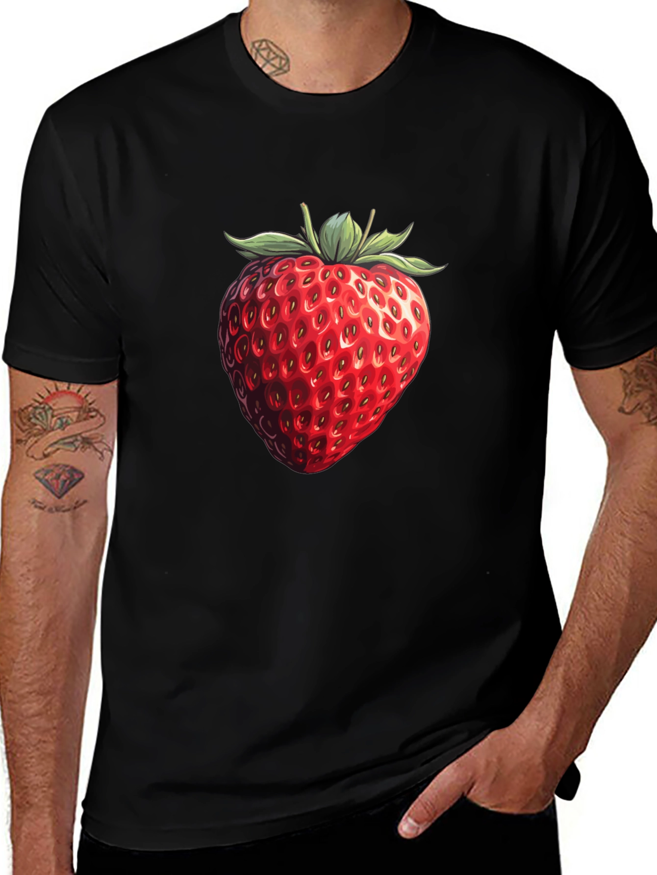 Strawberry Graphic T-Shirt - Fruit Lovers Tee