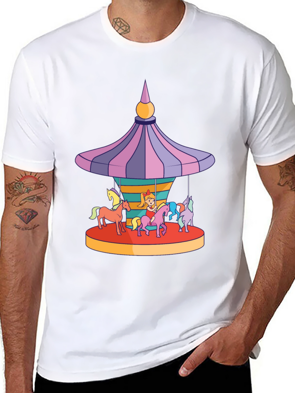 Carousel Horse T-Shirt - Fun & Unique Design