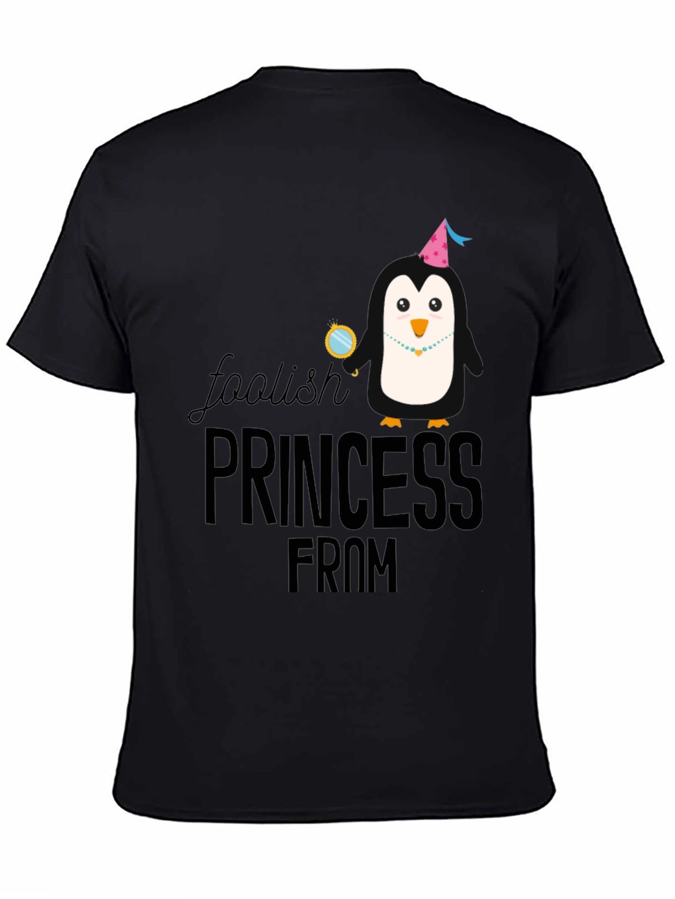 Foolish Princess Graphic Tee - Black