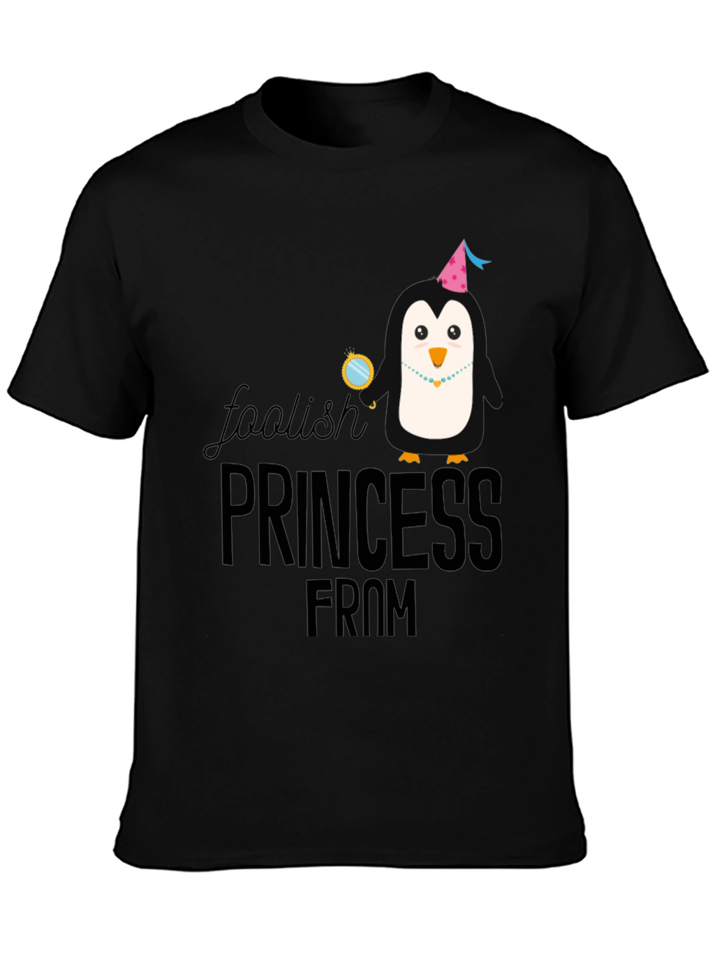 Foolish Princess Graphic Tee - Black