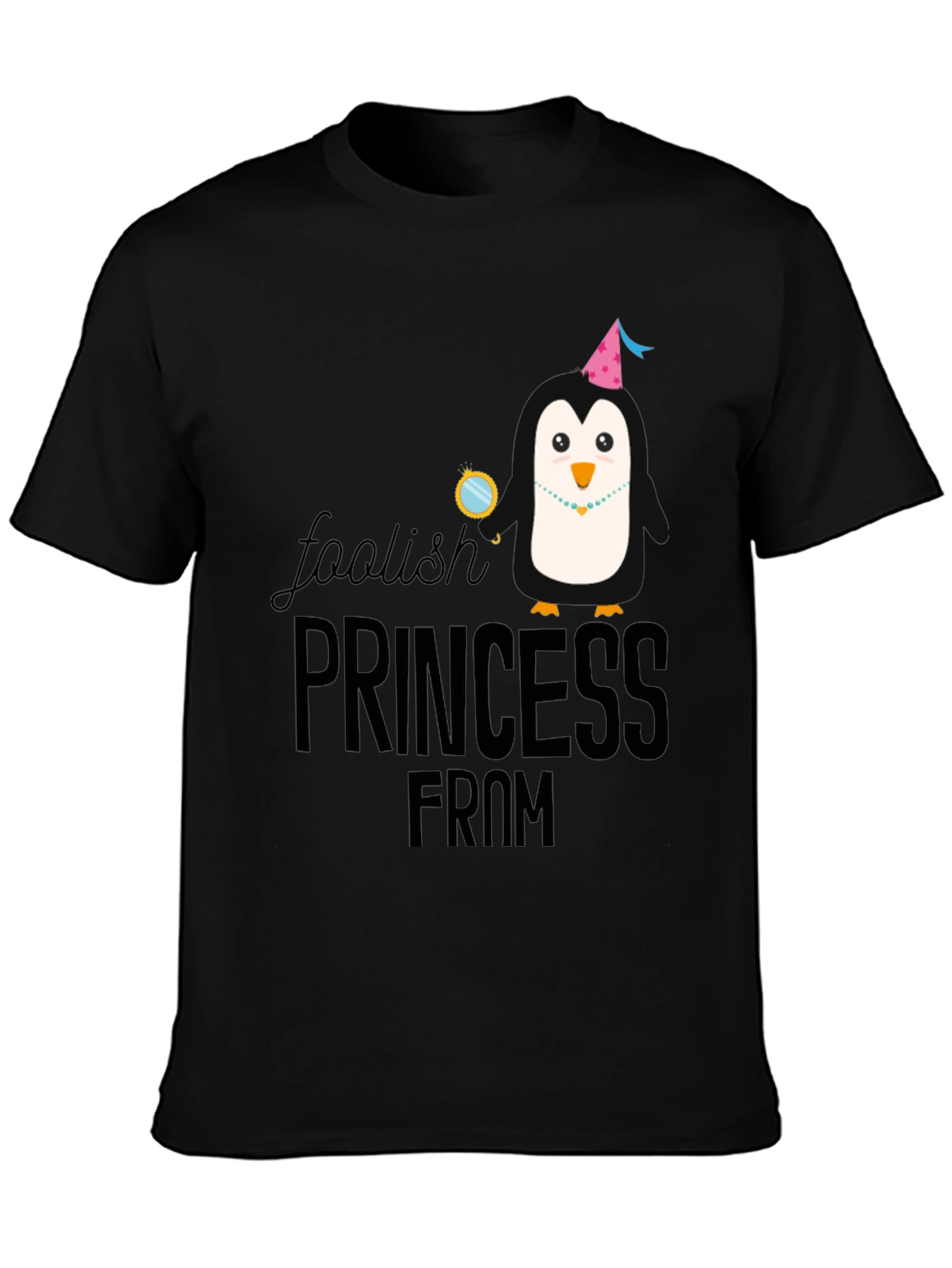 Foolish Princess Graphic Tee - Black