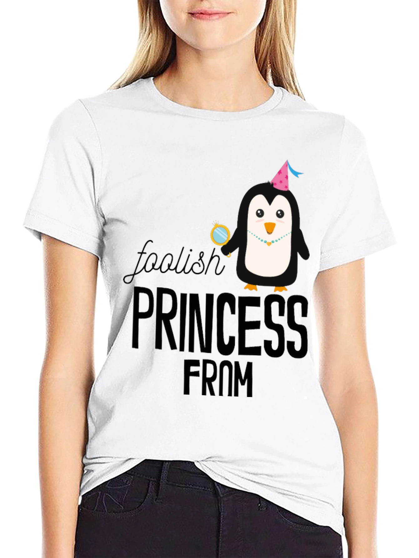 Foolish Princess Graphic Tee - Black