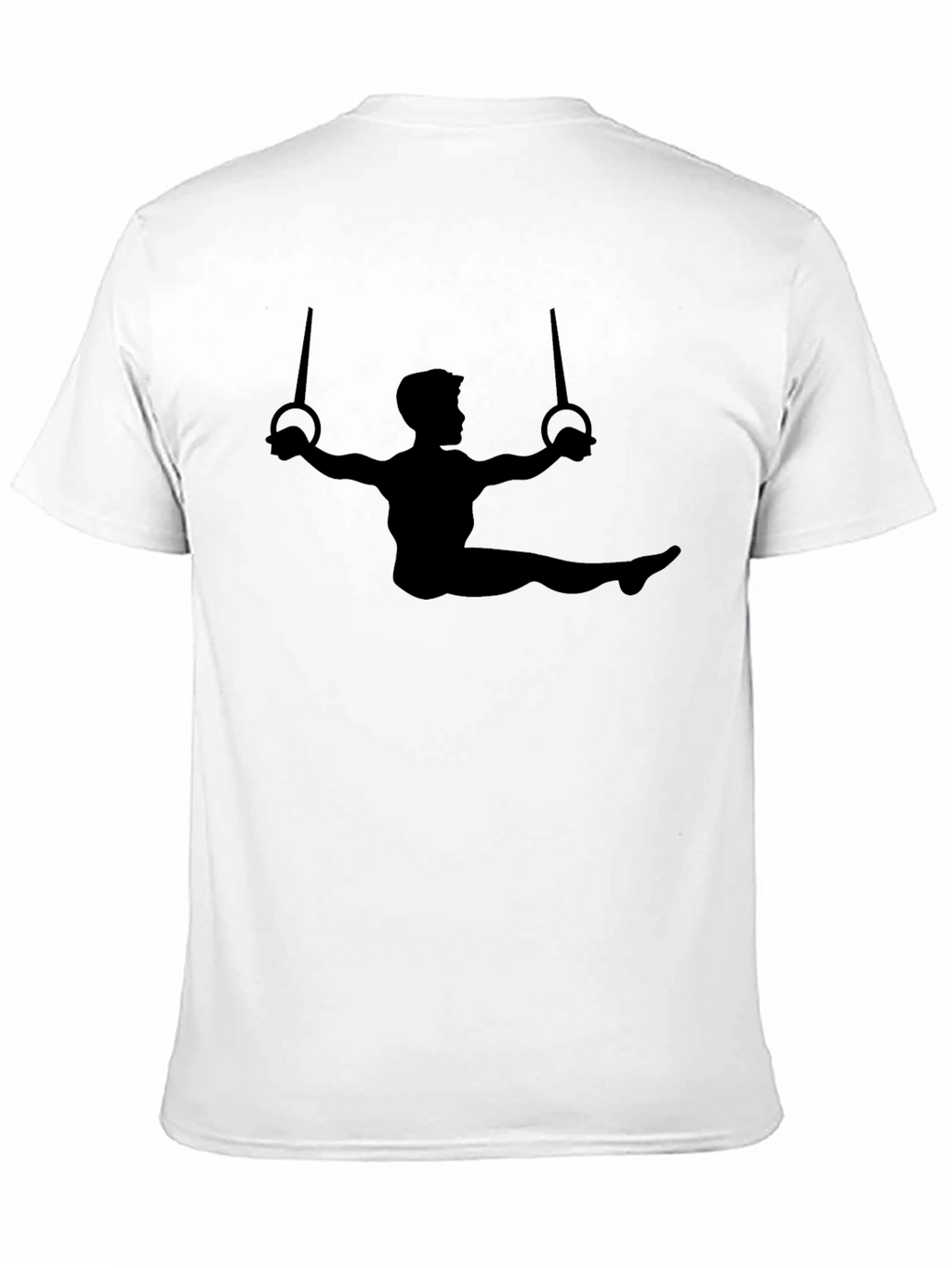 Gymnast Rings Graphic Tee - Black Cotton T-Shirt
