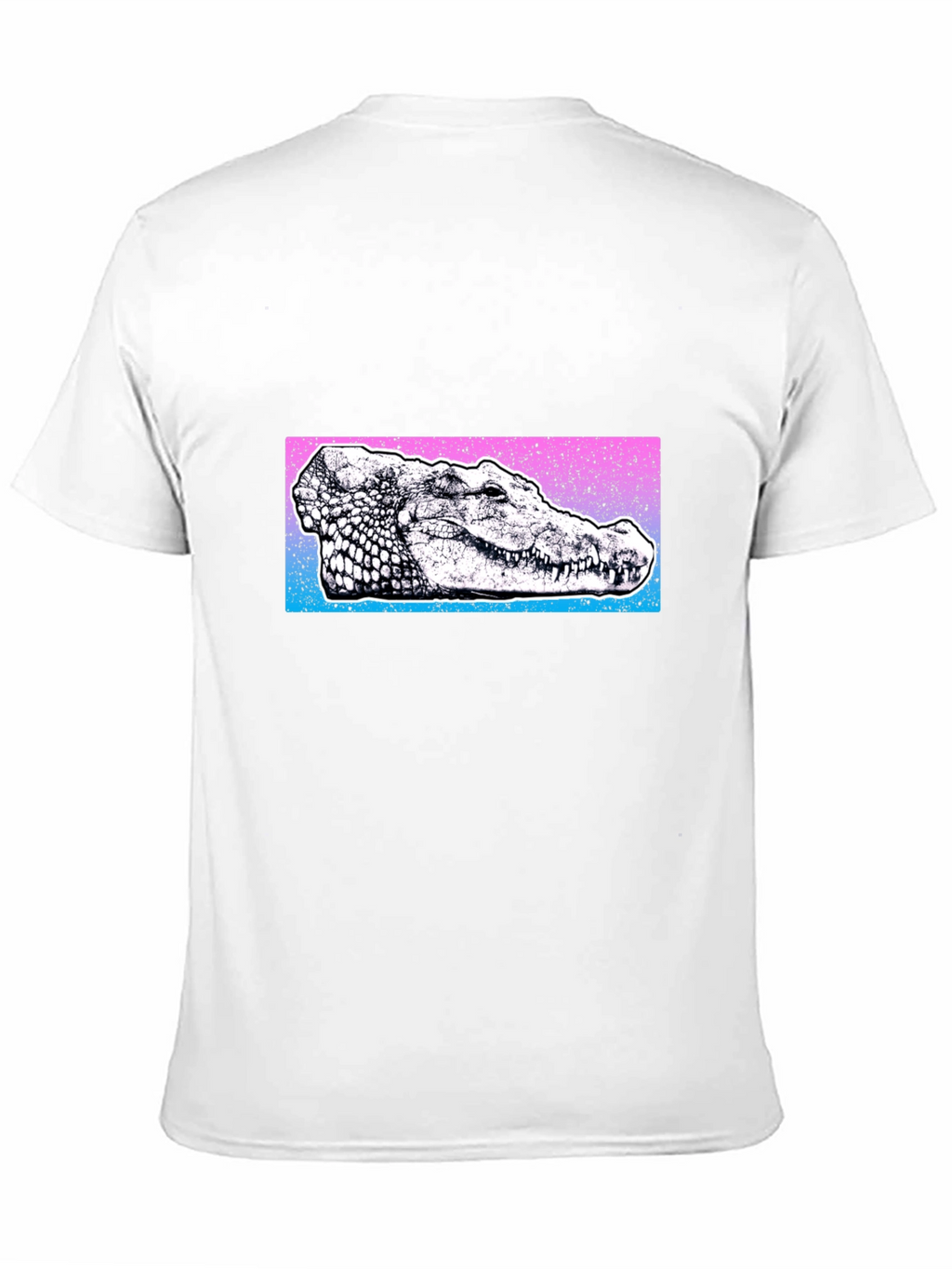 Cool Crocodile Graphic Tee - Black Cotton Blend