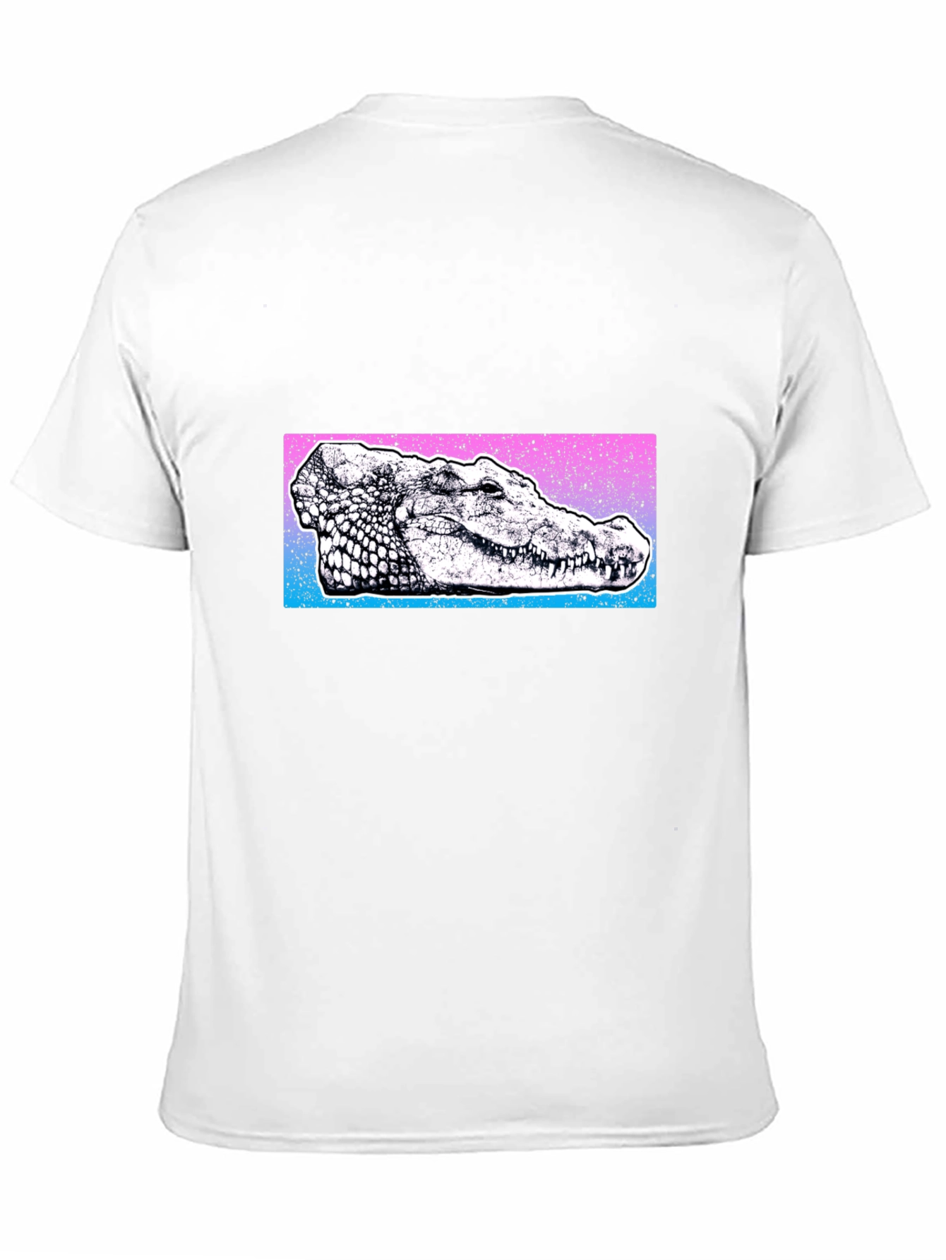 Cool Crocodile Graphic Tee - Black Cotton Blend