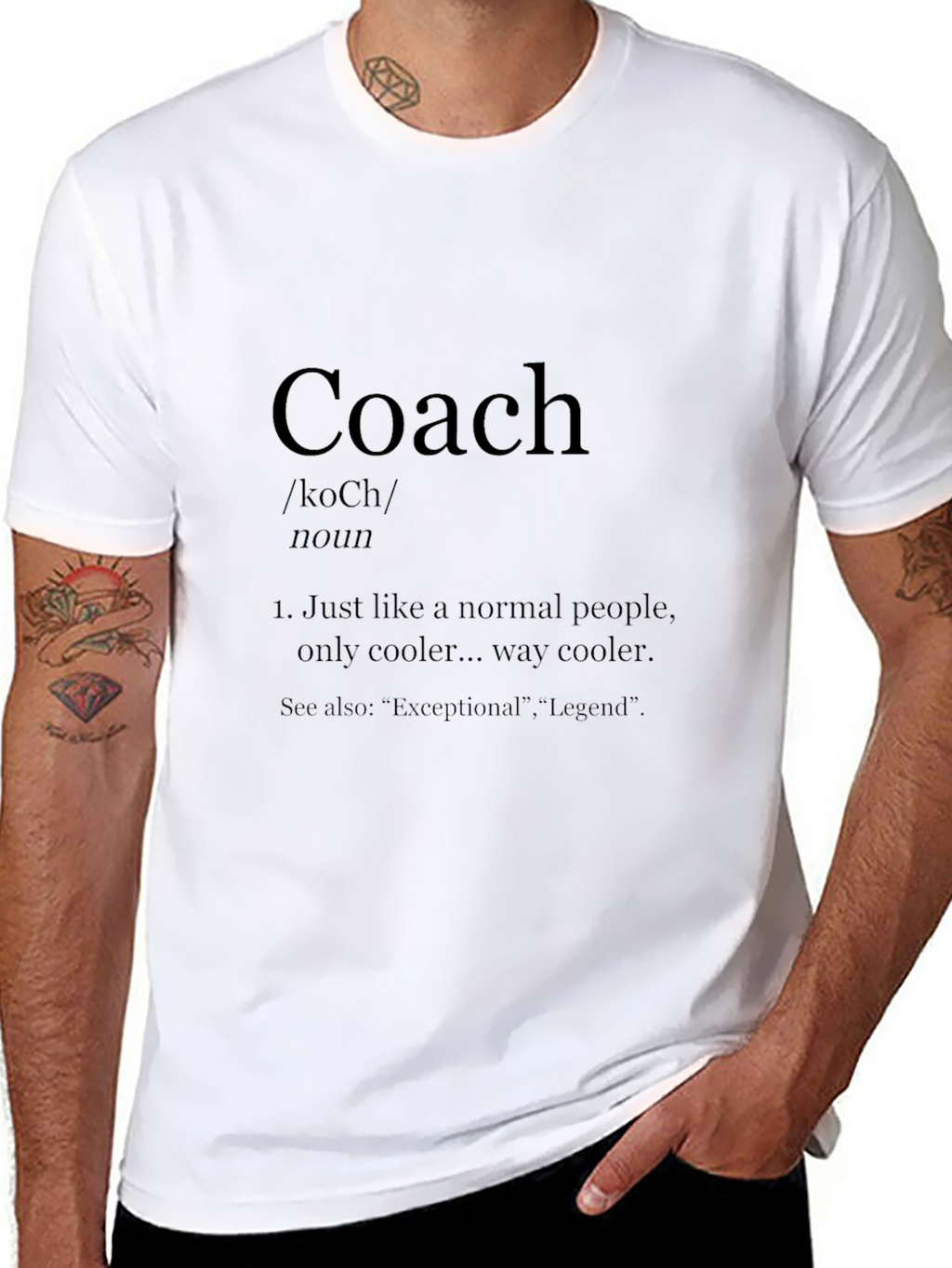 Coach Definition Black T-Shirt - Cool & Exceptional Legend