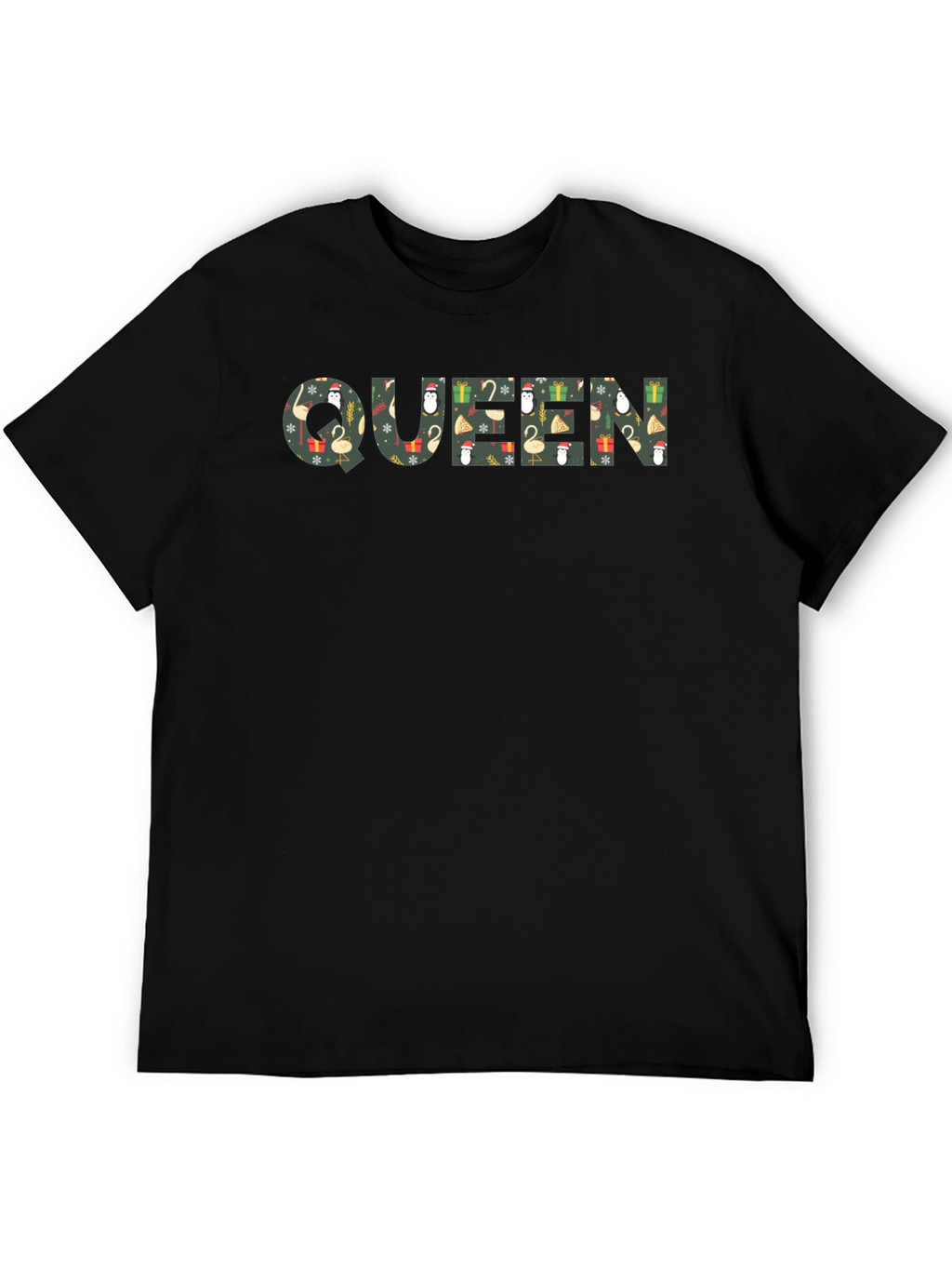 Queen Christmas Pattern Graphic Tee