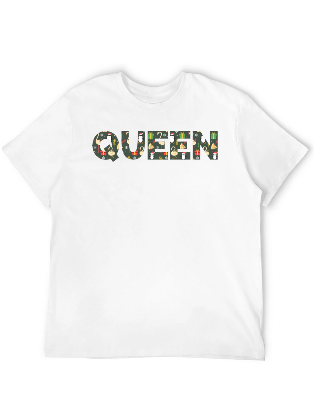 Queen Christmas Pattern Graphic Tee