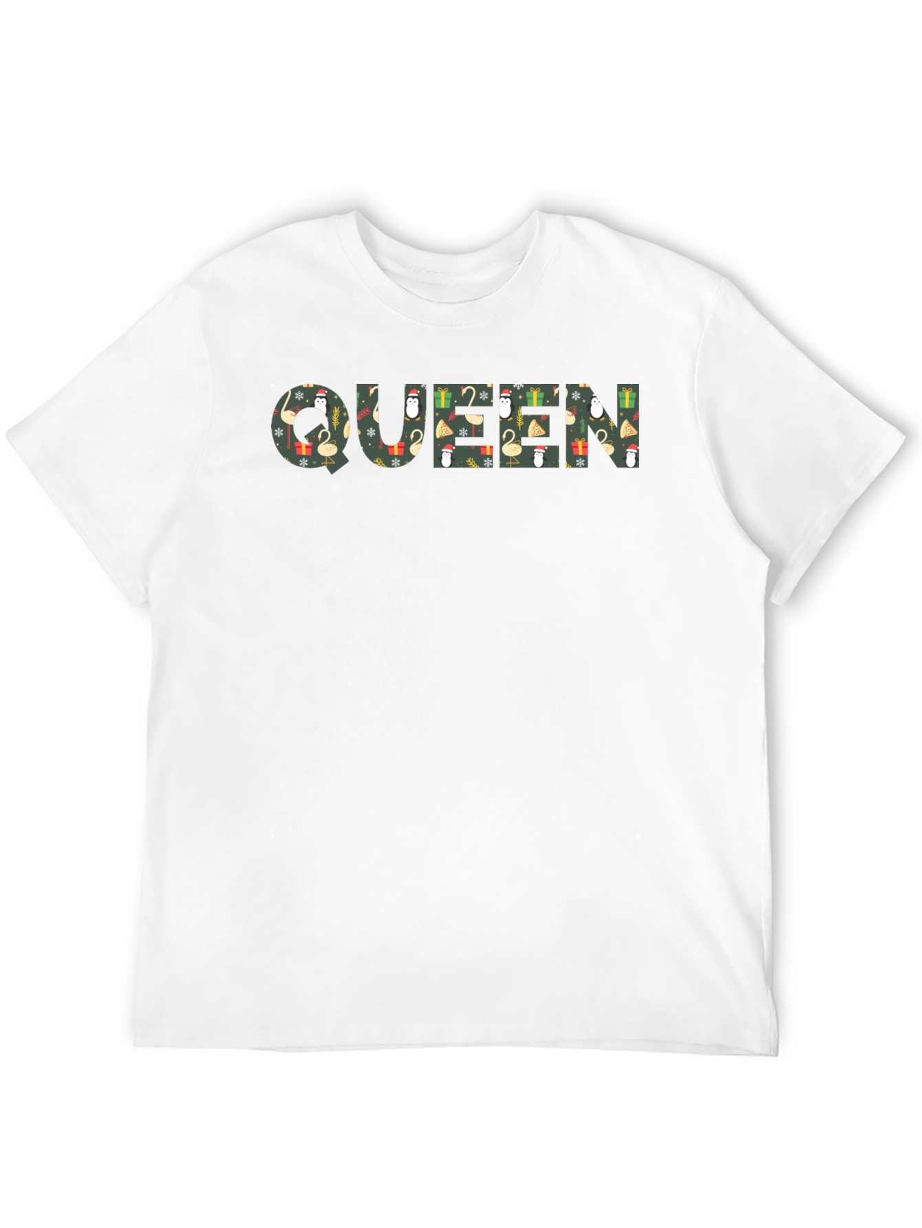 Queen Christmas Pattern Graphic Tee