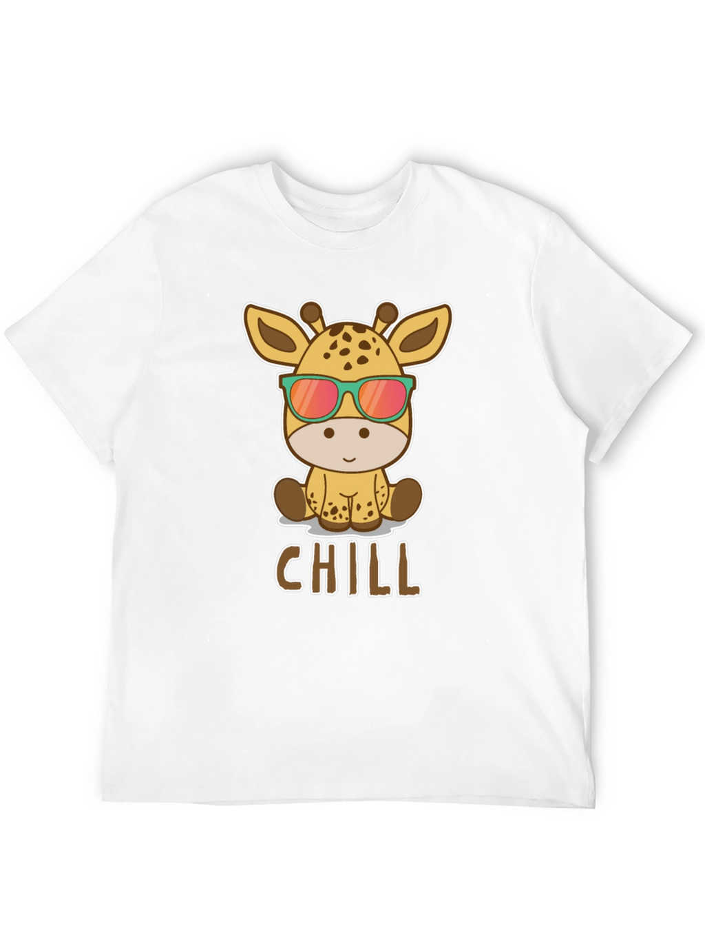Chill Giraffe T-Shirt - Cool Animal Graphic Tee
