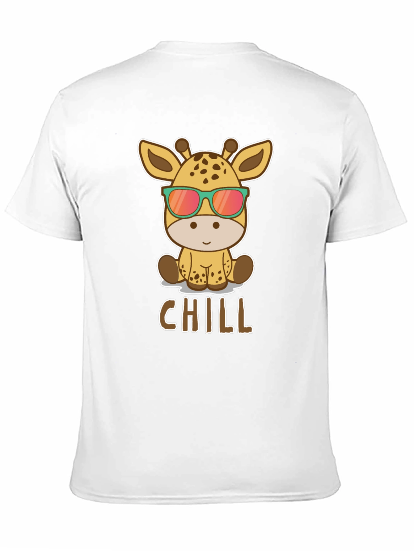 Chill Giraffe T-Shirt - Cool Animal Graphic Tee