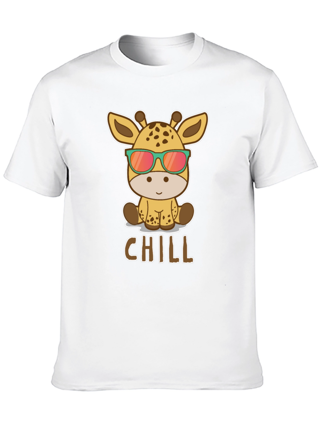 Chill Giraffe T-Shirt - Cool Animal Graphic Tee