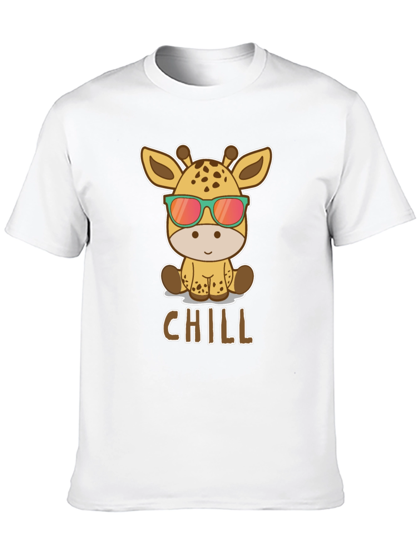 Chill Giraffe T-Shirt - Cool Animal Graphic Tee