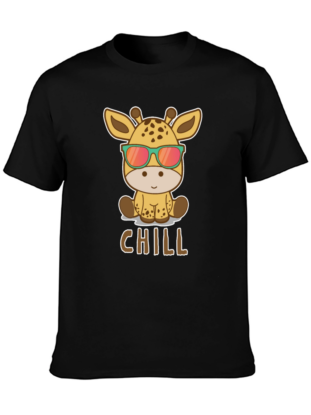 Chill Giraffe T-Shirt - Cool Animal Graphic Tee