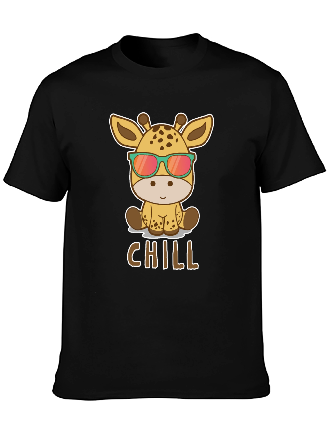 Chill Giraffe T-Shirt - Cool Animal Graphic Tee