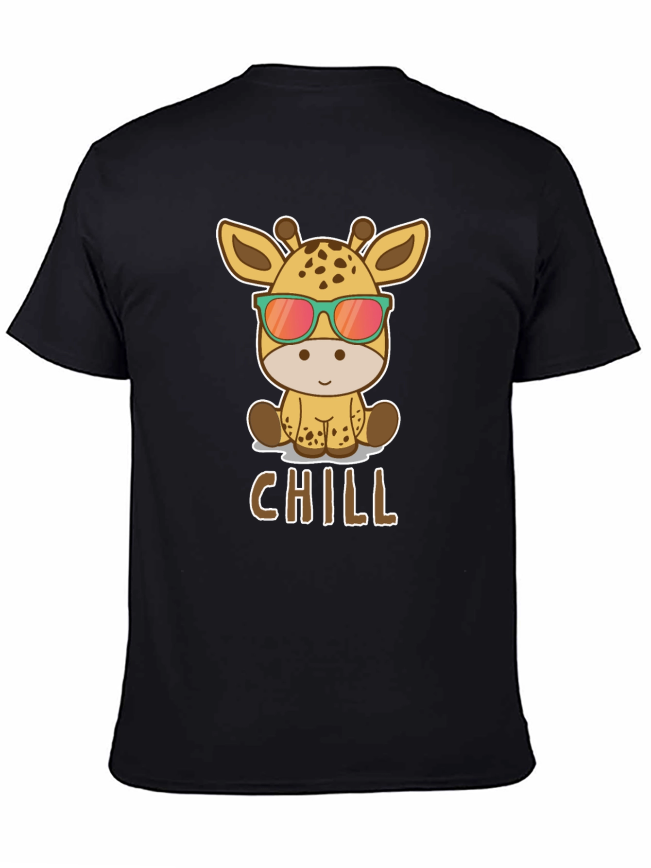 Chill Giraffe T-Shirt - Cool Animal Graphic Tee