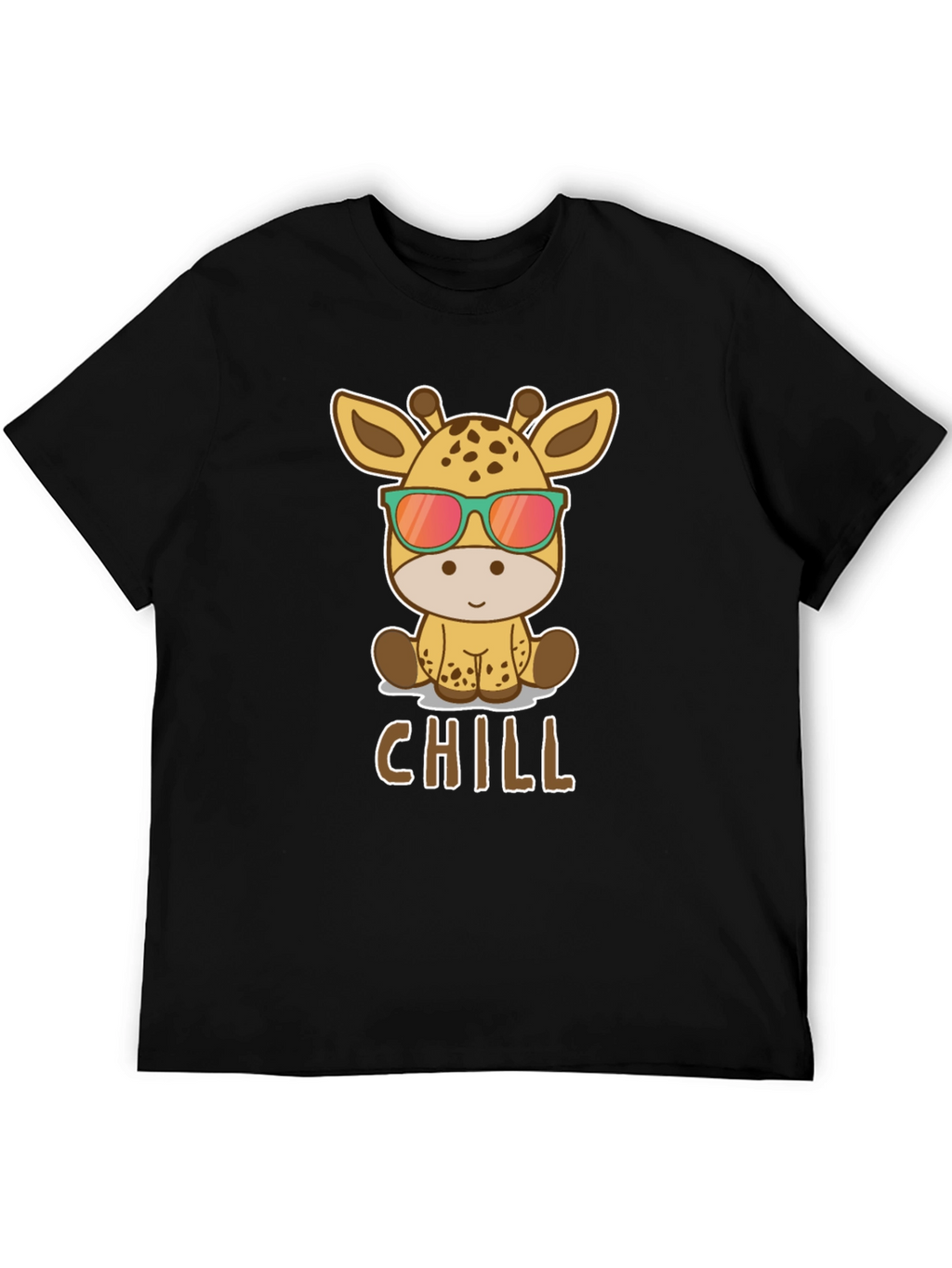 Chill Giraffe T-Shirt - Cool Animal Graphic Tee
