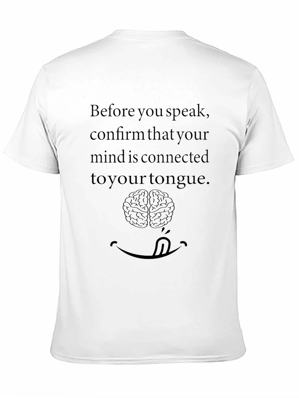 Mind-Tongue Connection Graphic T-Shirt - Black