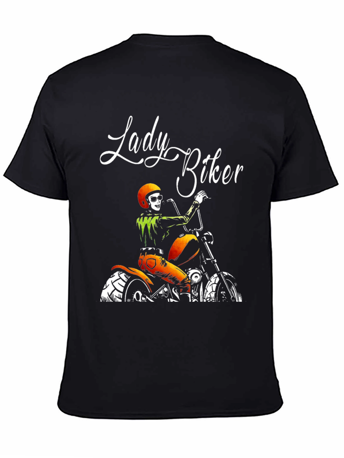 Lady Biker Graphic Tee - Ride in Style