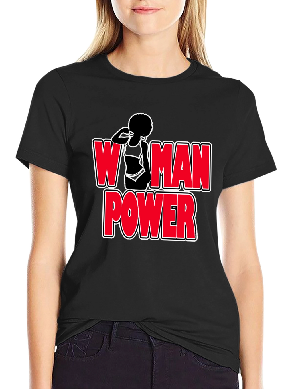 Woman Power Graphic T-Shirt - Bold Feminist Design