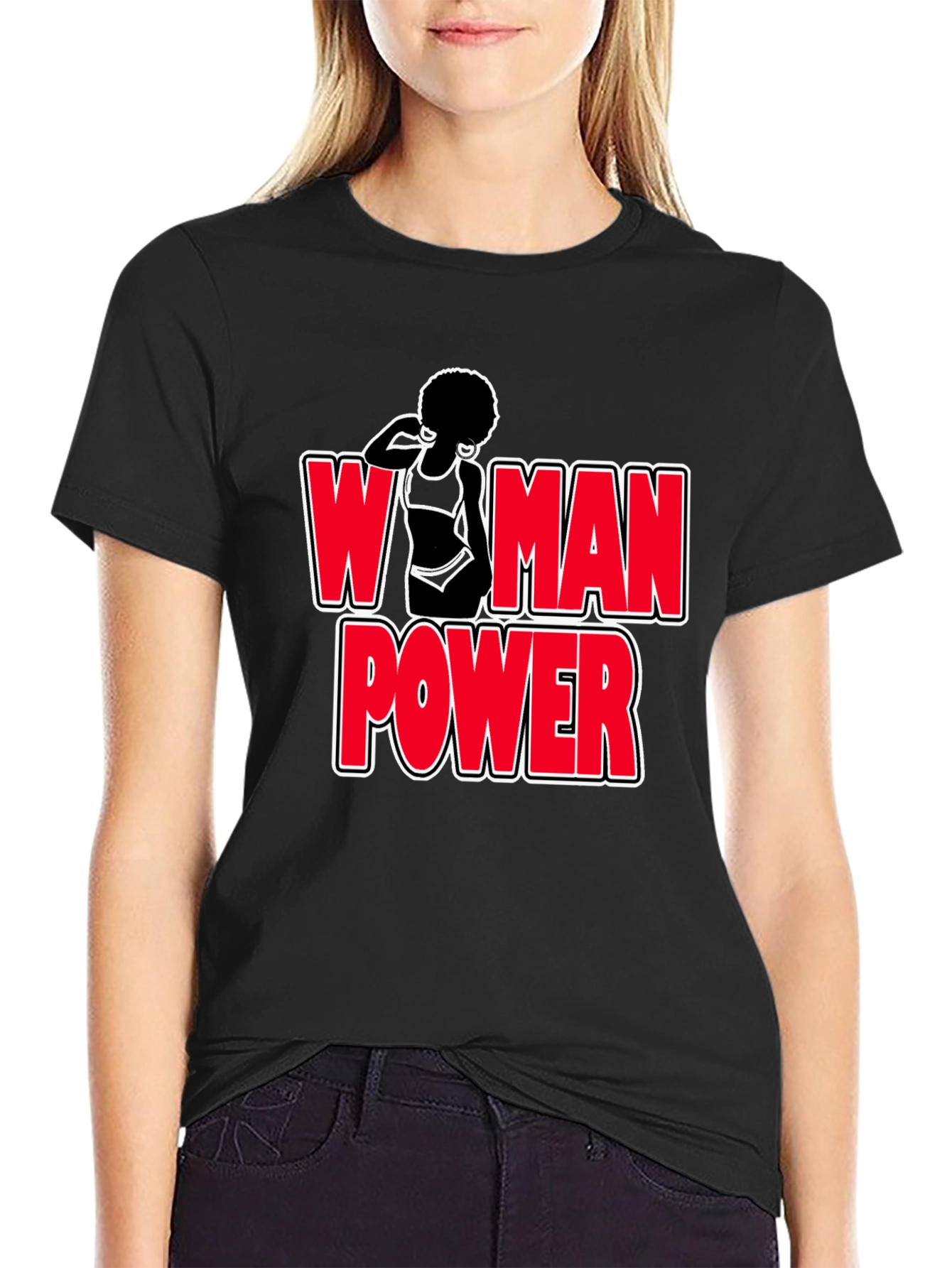 Woman Power Graphic T-Shirt - Bold Feminist Design