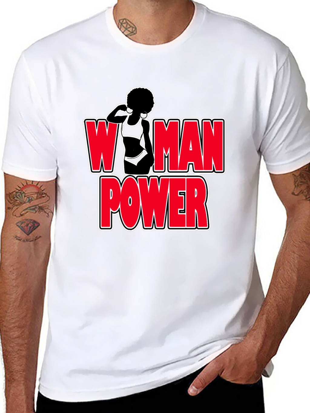 Woman Power Graphic T-Shirt - Bold Feminist Design