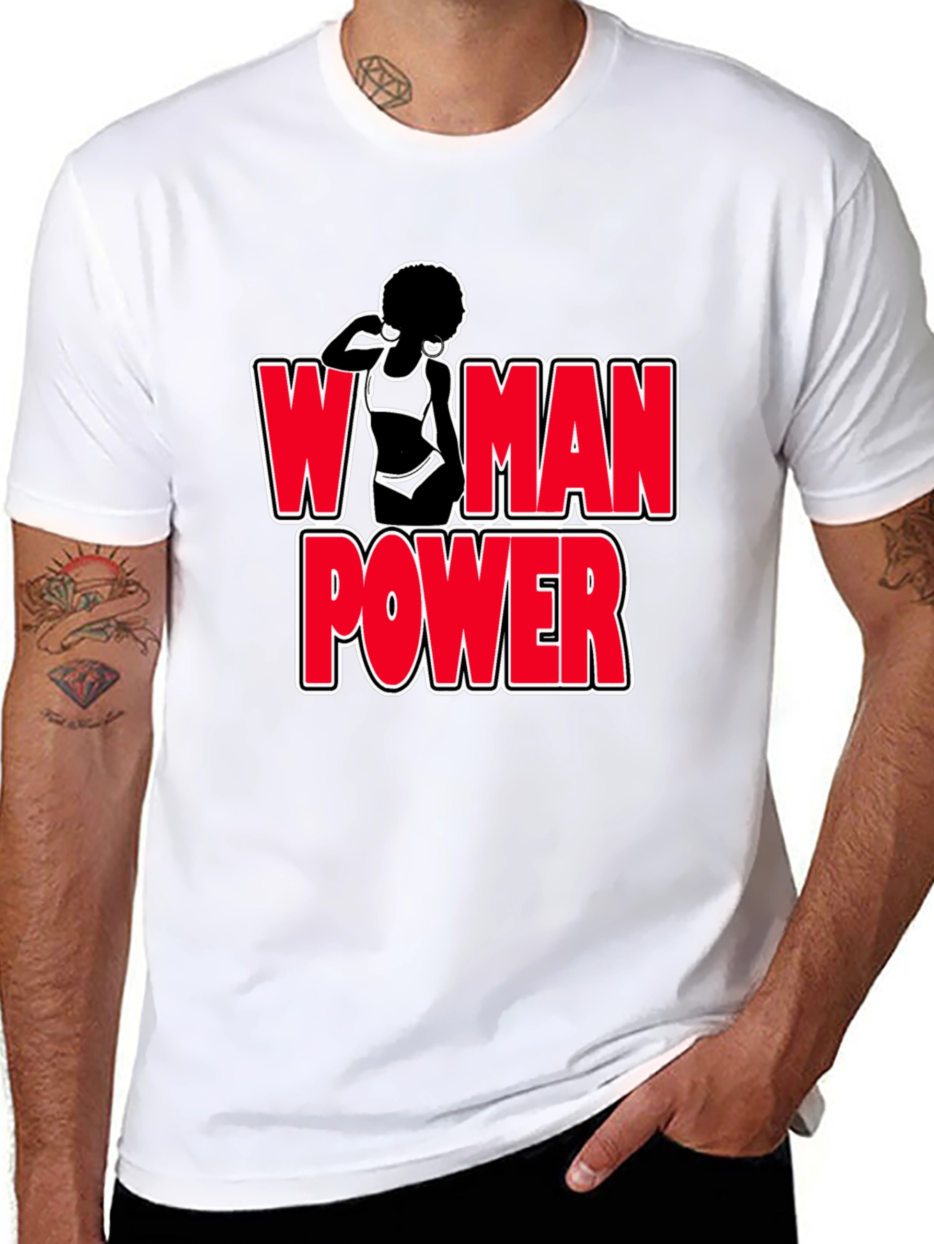 Woman Power Graphic T-Shirt - Bold Feminist Design