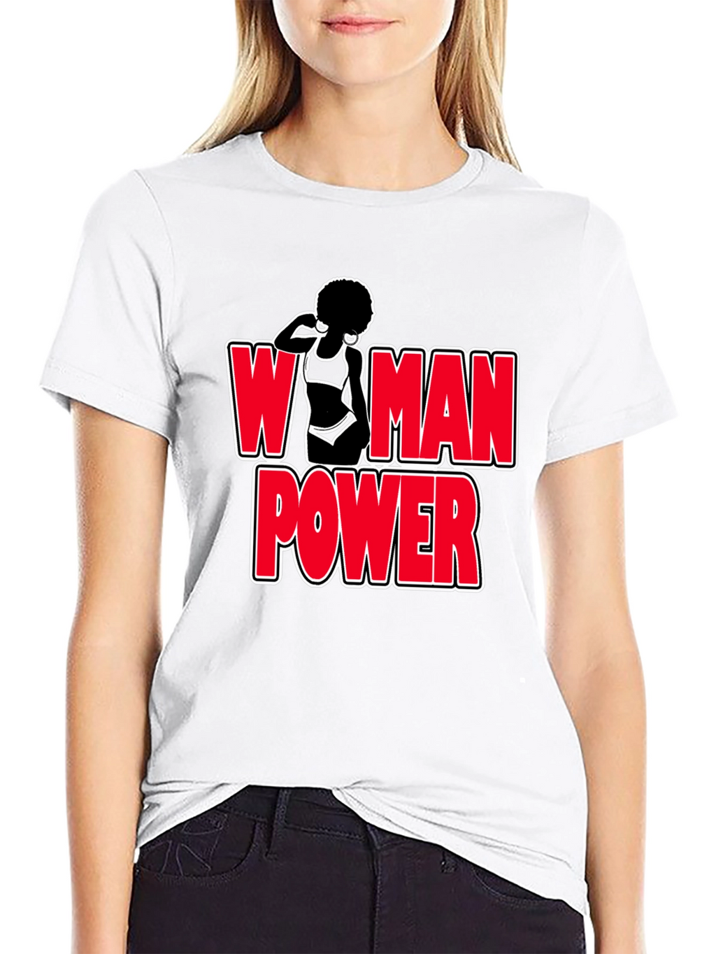 Woman Power Graphic T-Shirt - Bold Feminist Design